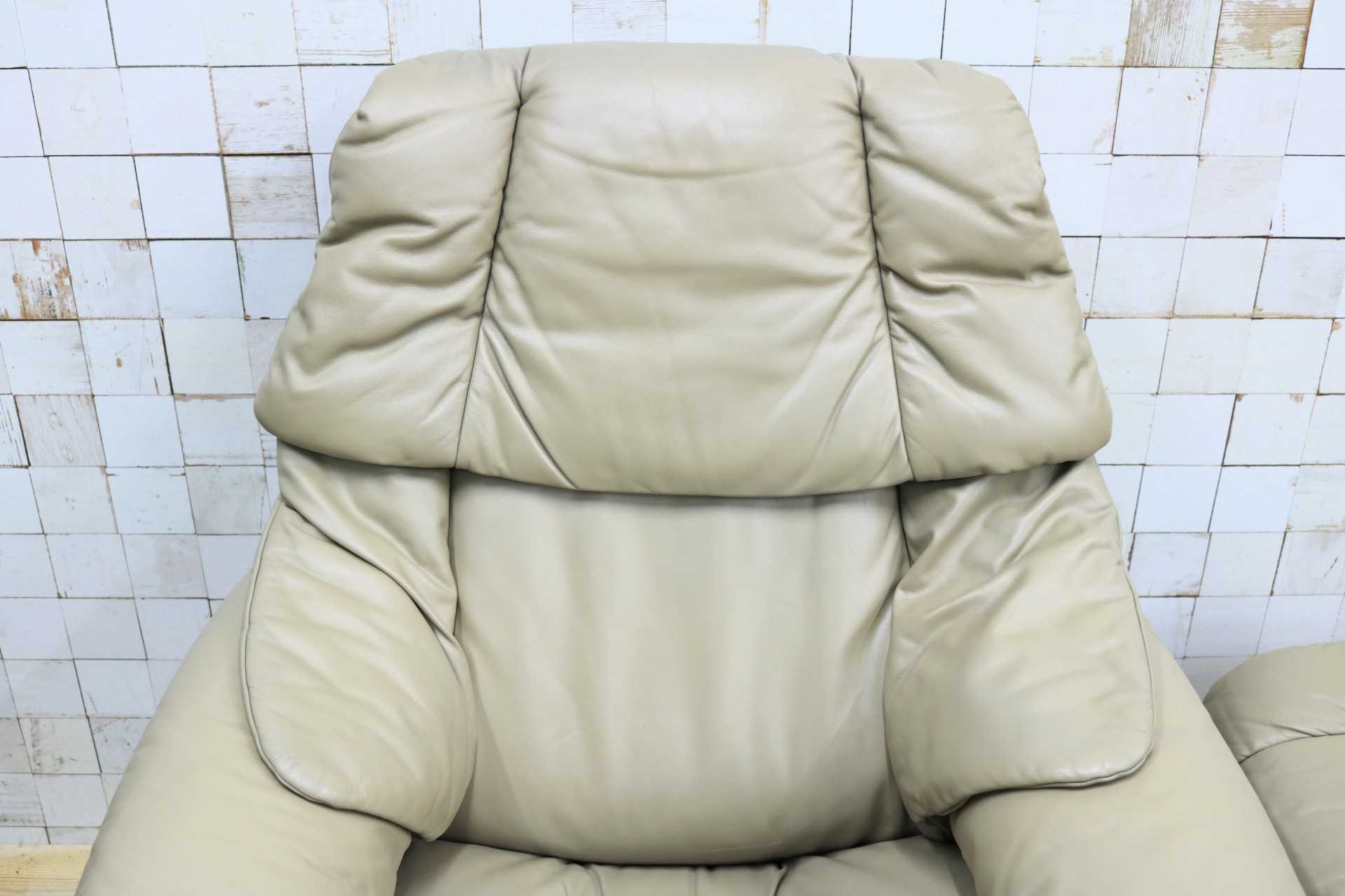GMIK796○EKORNES / エコーネス ストレスレス レノ Reno リクライニングチェア シングルソファ オットマン 本革 北欧 ノルウェー