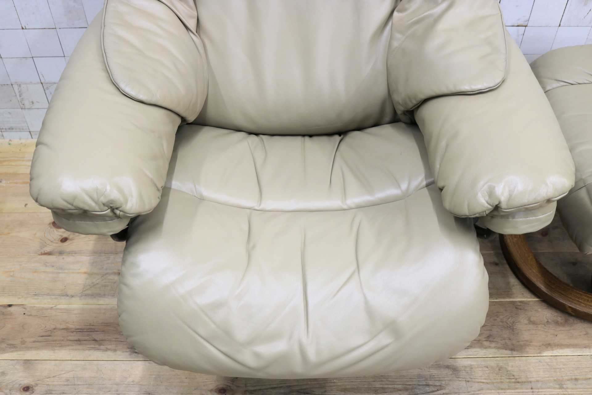 GMIK796○EKORNES / エコーネス ストレスレス レノ Reno リクライニングチェア シングルソファ オットマン 本革 北欧 ノルウェー