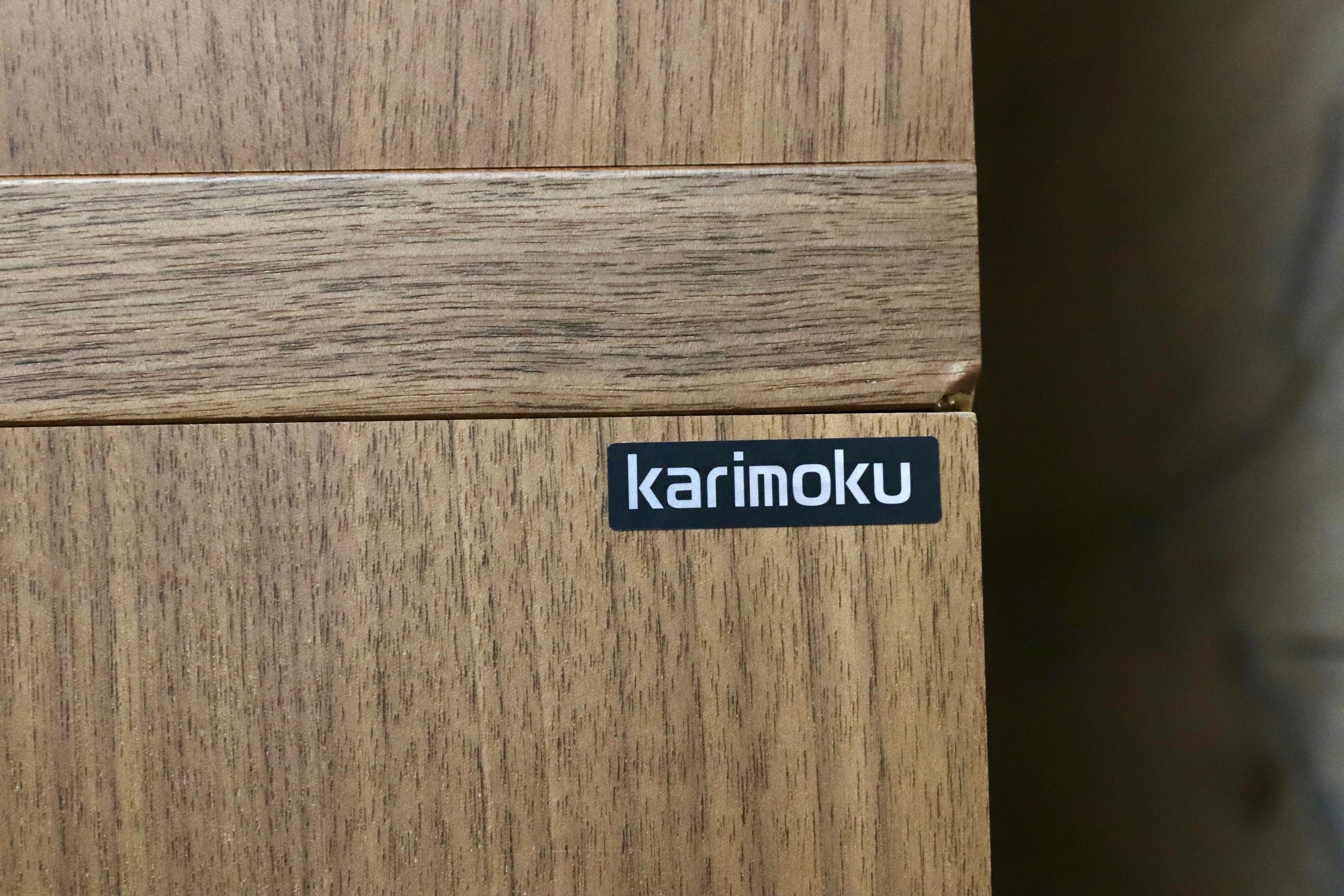 GMGH22○karimoku / カリモク EU4670 食器棚 キャビネット 水屋棚 レンジボード ハイボード ウォールナット 北欧スタイル 定価41.5万