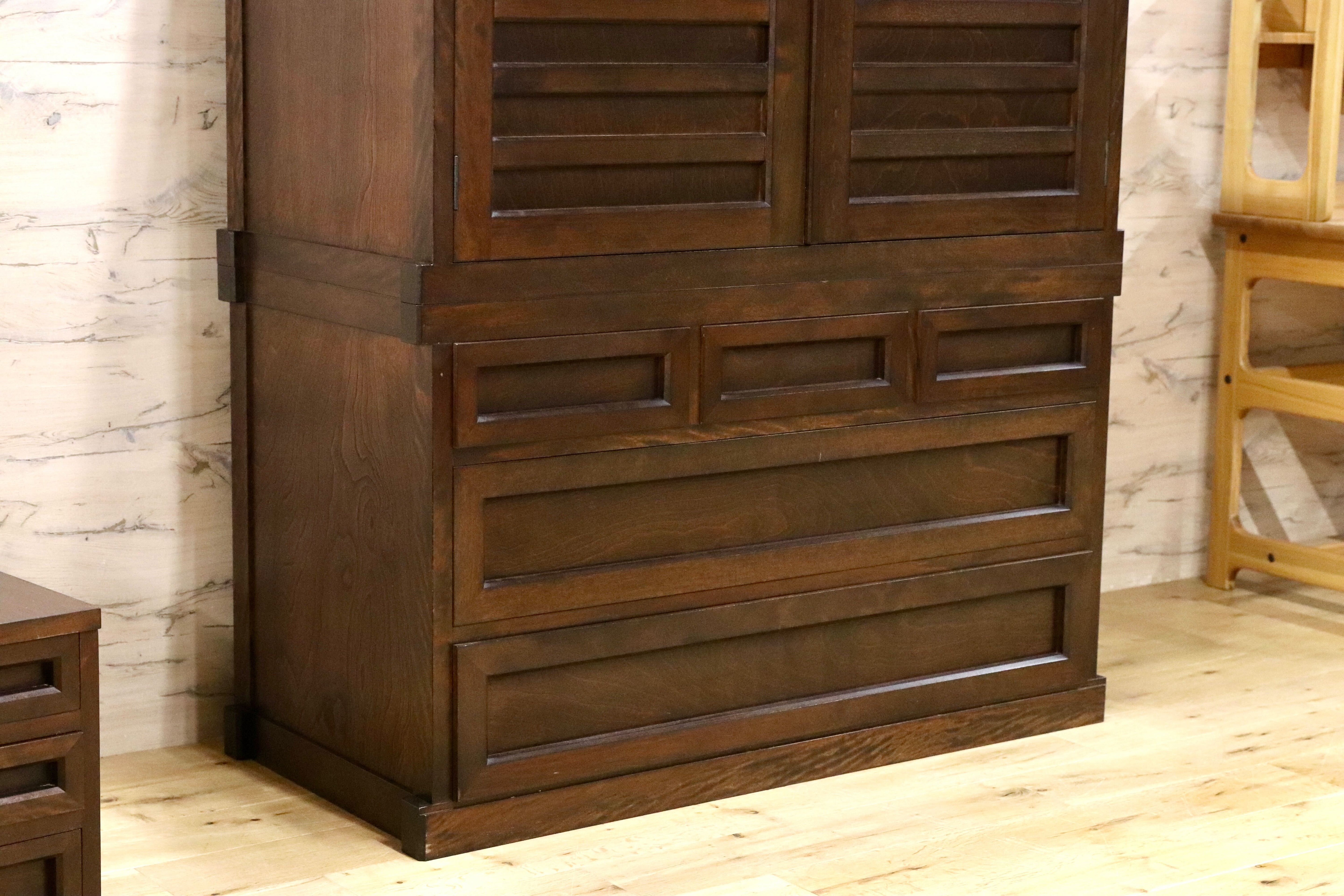 GMIK926B○九州民芸家具 着物箪笥 和箪笥 民藝 アンティーク ヴィンテージ 和室 レトロ 稀少 検）松本民芸