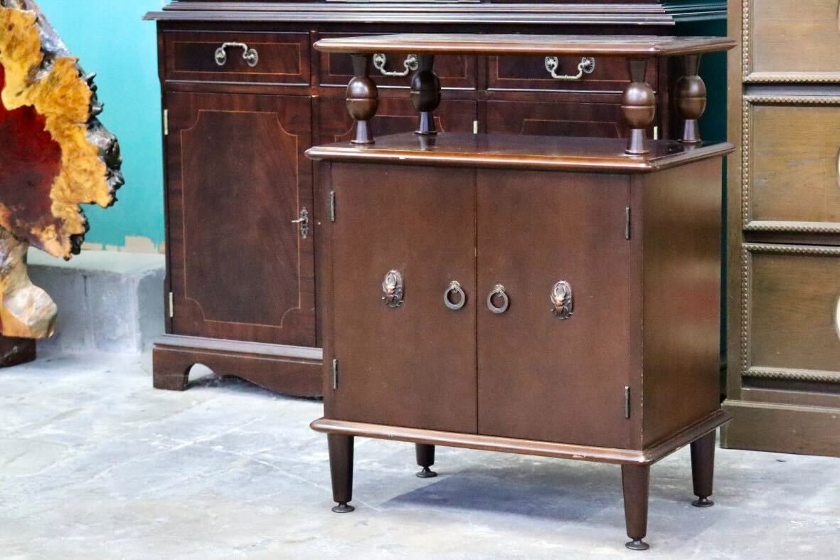 GMIS317○森繁 / MORISHIGE キャビネット 飾り台 花台 サイドボード 収納家具 レトロ モダン アンティーク