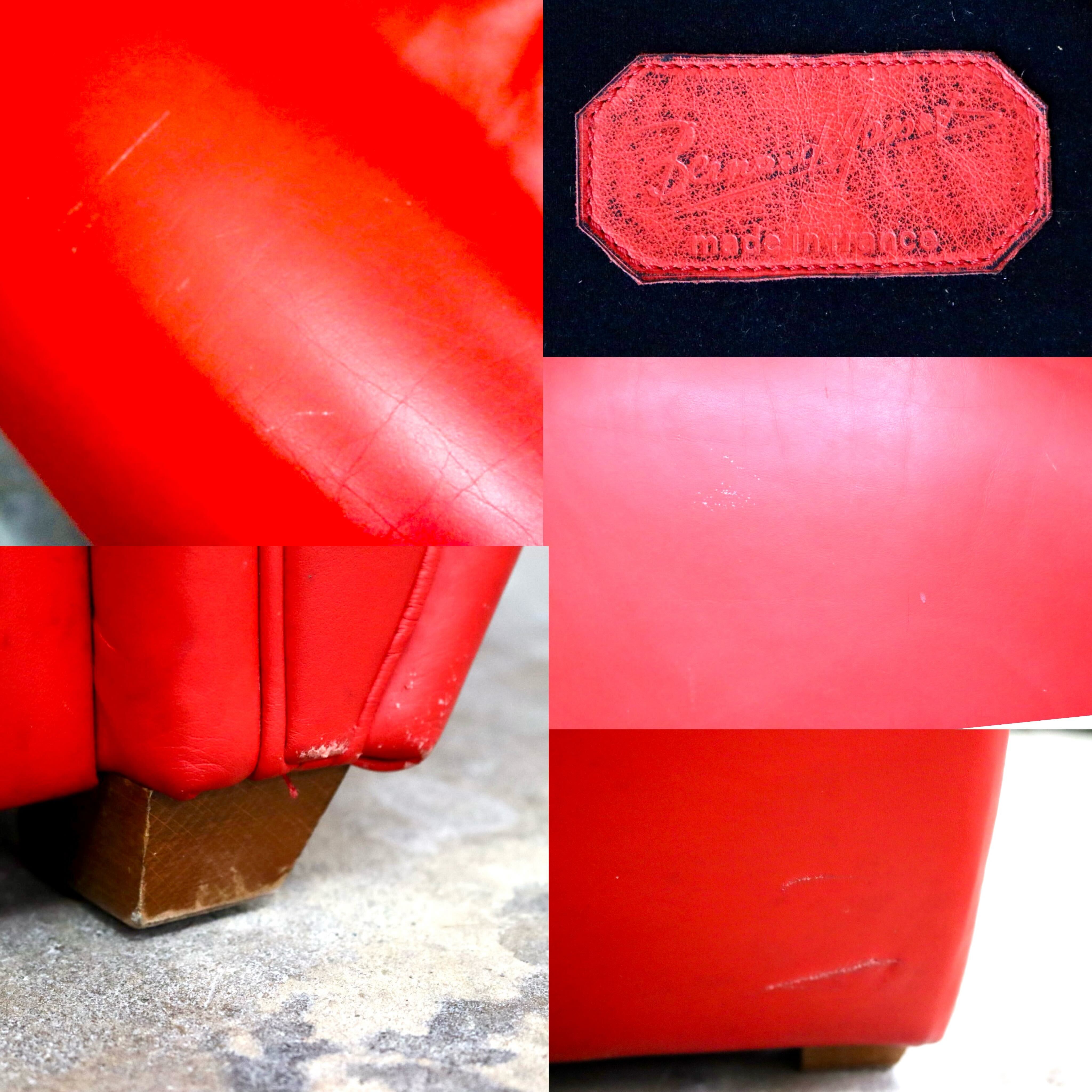 GMIS523○Bernard Massot Vanity Fair ヴァニティフェア ラウンジチェア 1人掛けソファ 本革 フランス リプロダクト 検)ポルトローナフラウ