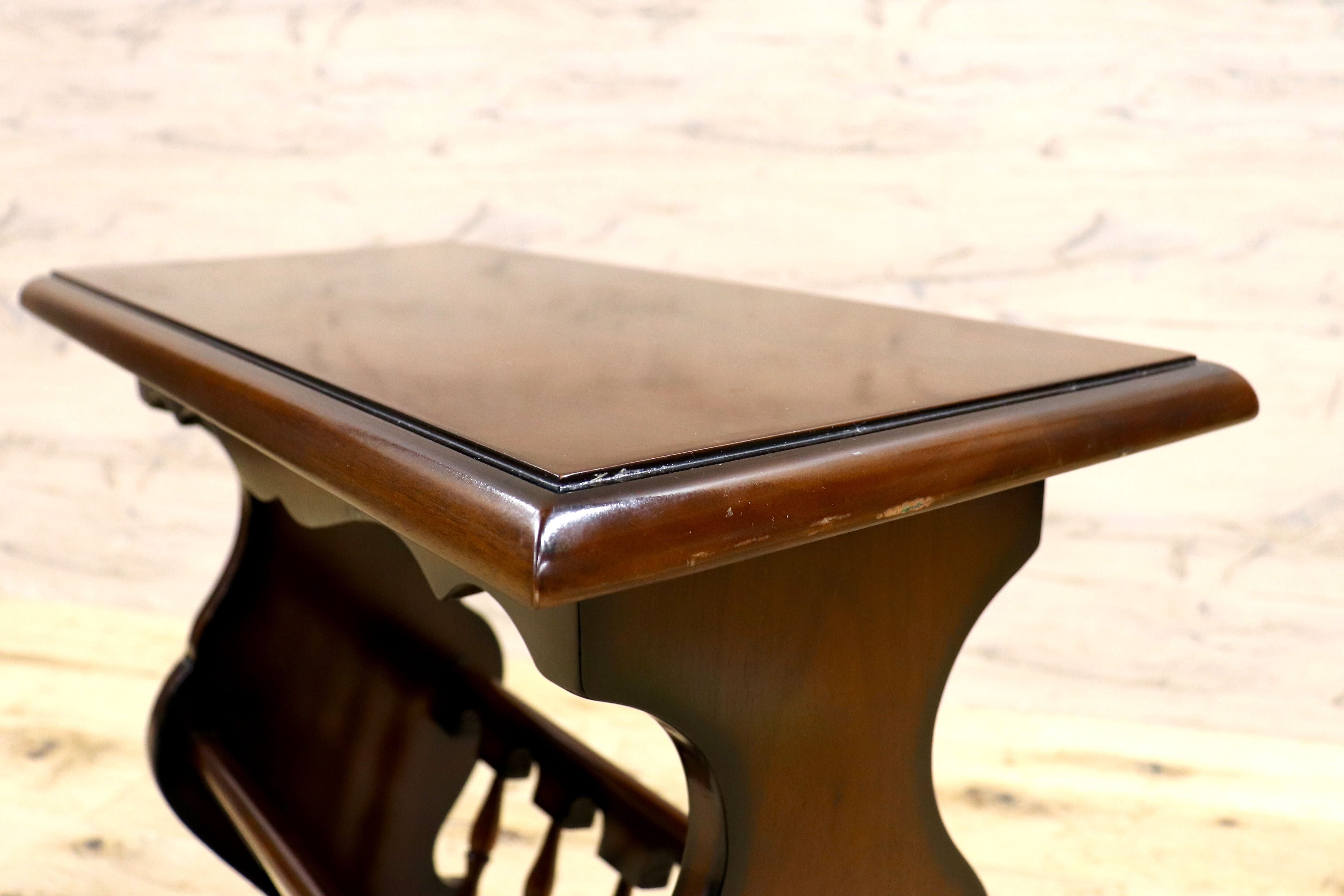 GMIK753F○クラシック マガジンラック サイドテーブル ヴィンテージ アンティーク調 ヨーロピアン 木製