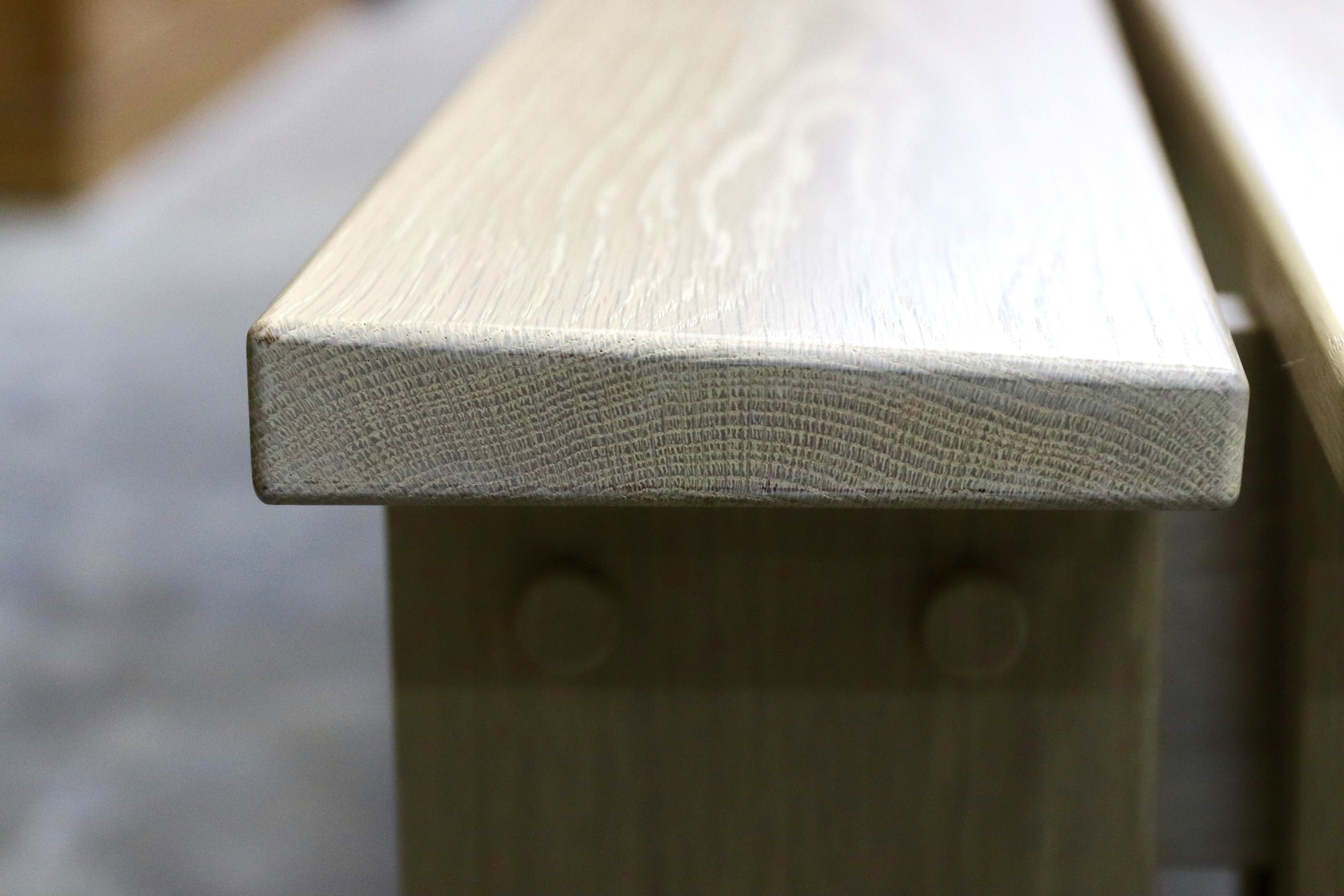 GMIH482C○オーク無垢材 ロングベンチ 特注 ダイニングチェア 長椅子 シャビーシック アンティーク調 北欧スタイル