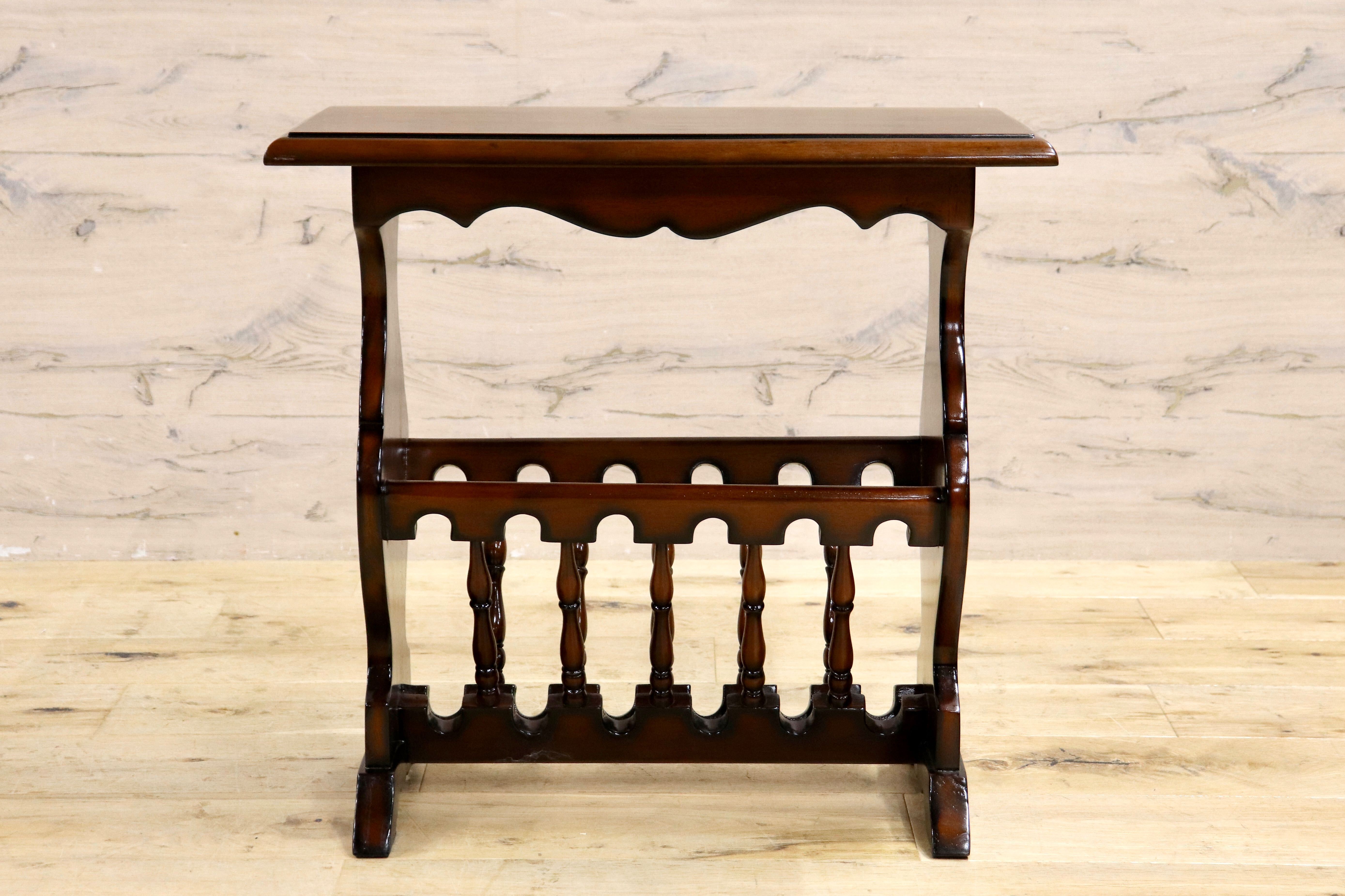 GMIK753G○クラシック マガジンラック サイドテーブル ヴィンテージ アンティーク調 ヨーロピアン 木製