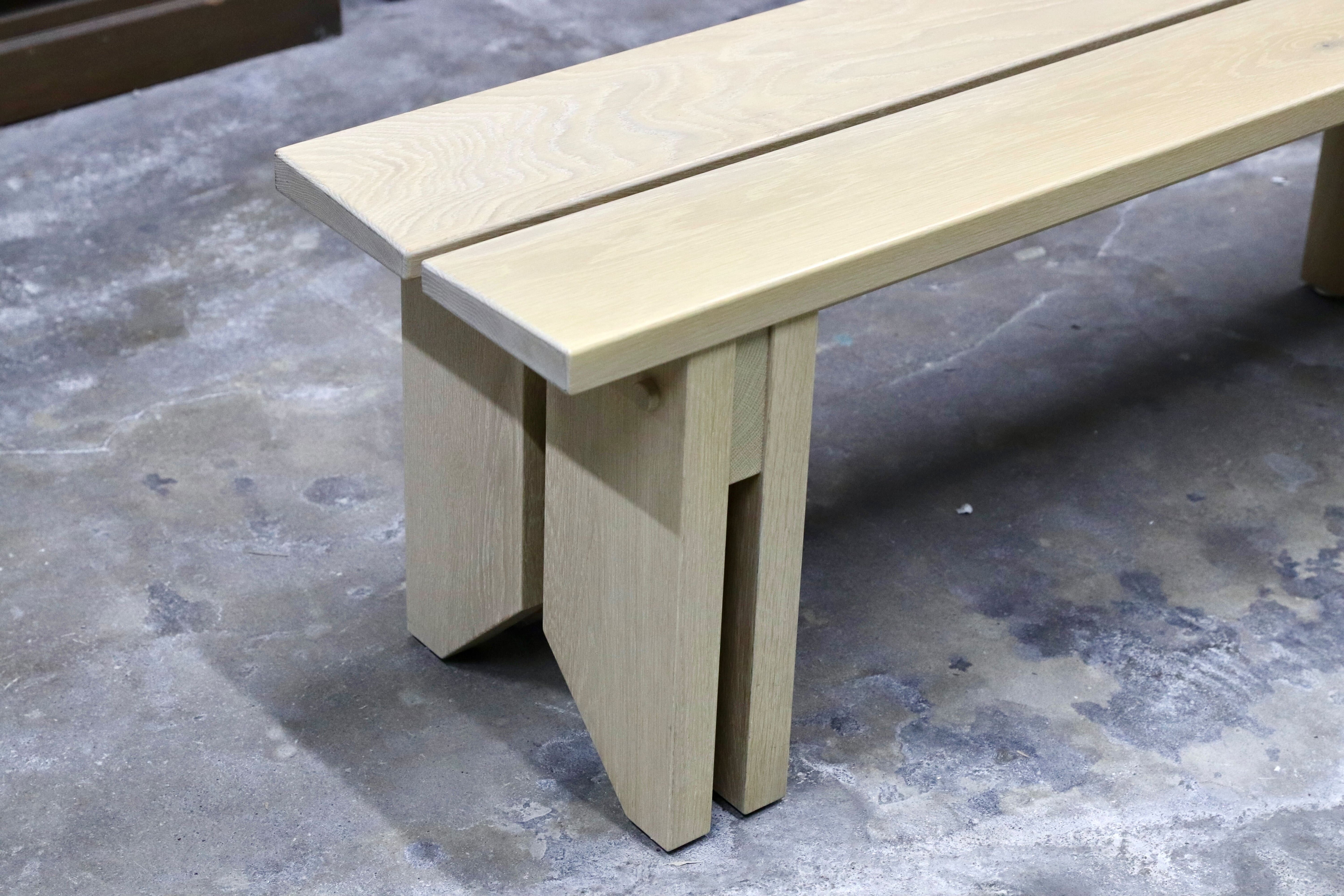 GMIH482D○オーク無垢材 ロングベンチ 特注 ダイニングチェア 長椅子 シャビーシック アンティーク調 北欧スタイル