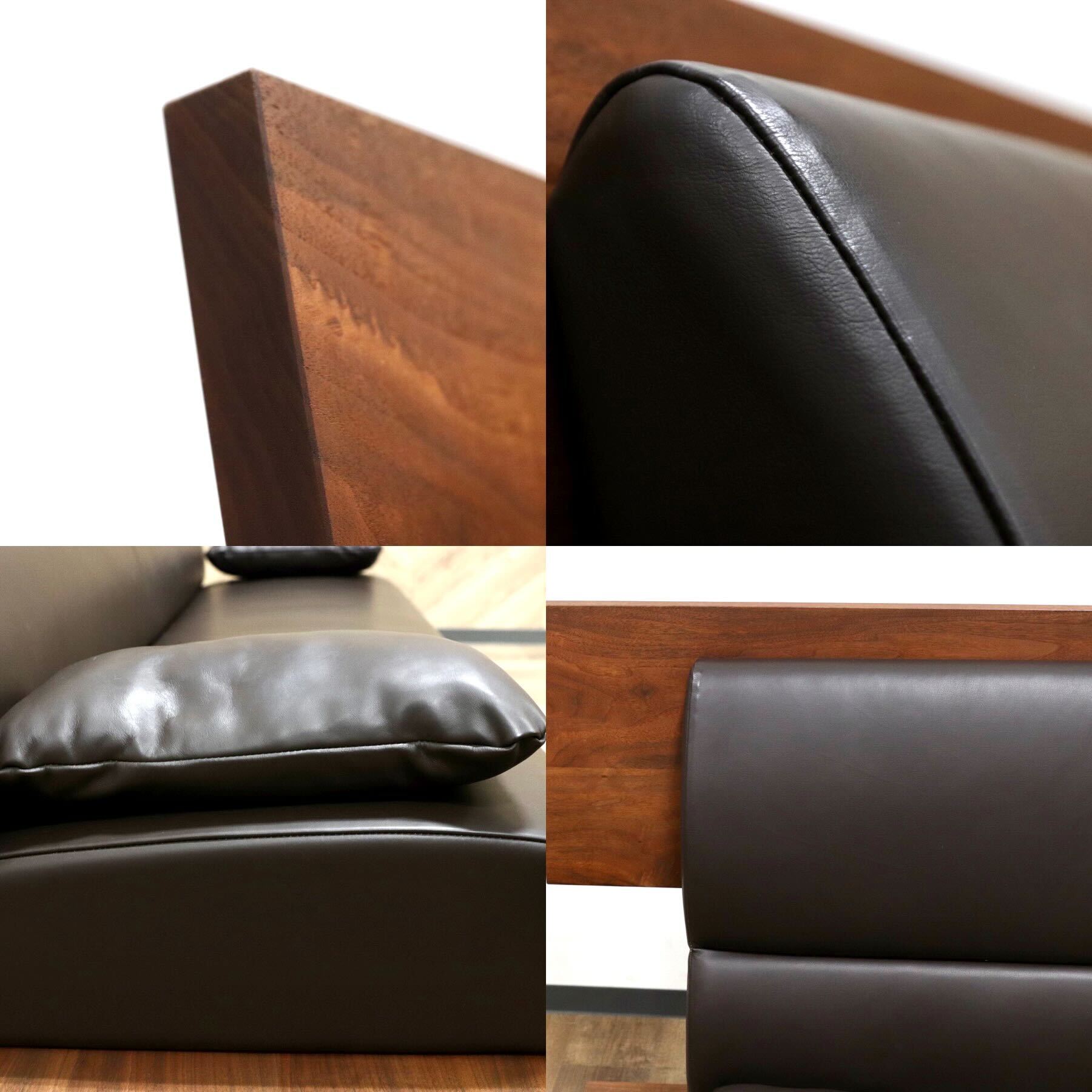 GMGH138○家具工房 旅する木 Wing Sofa ウィングソファ 3人掛け