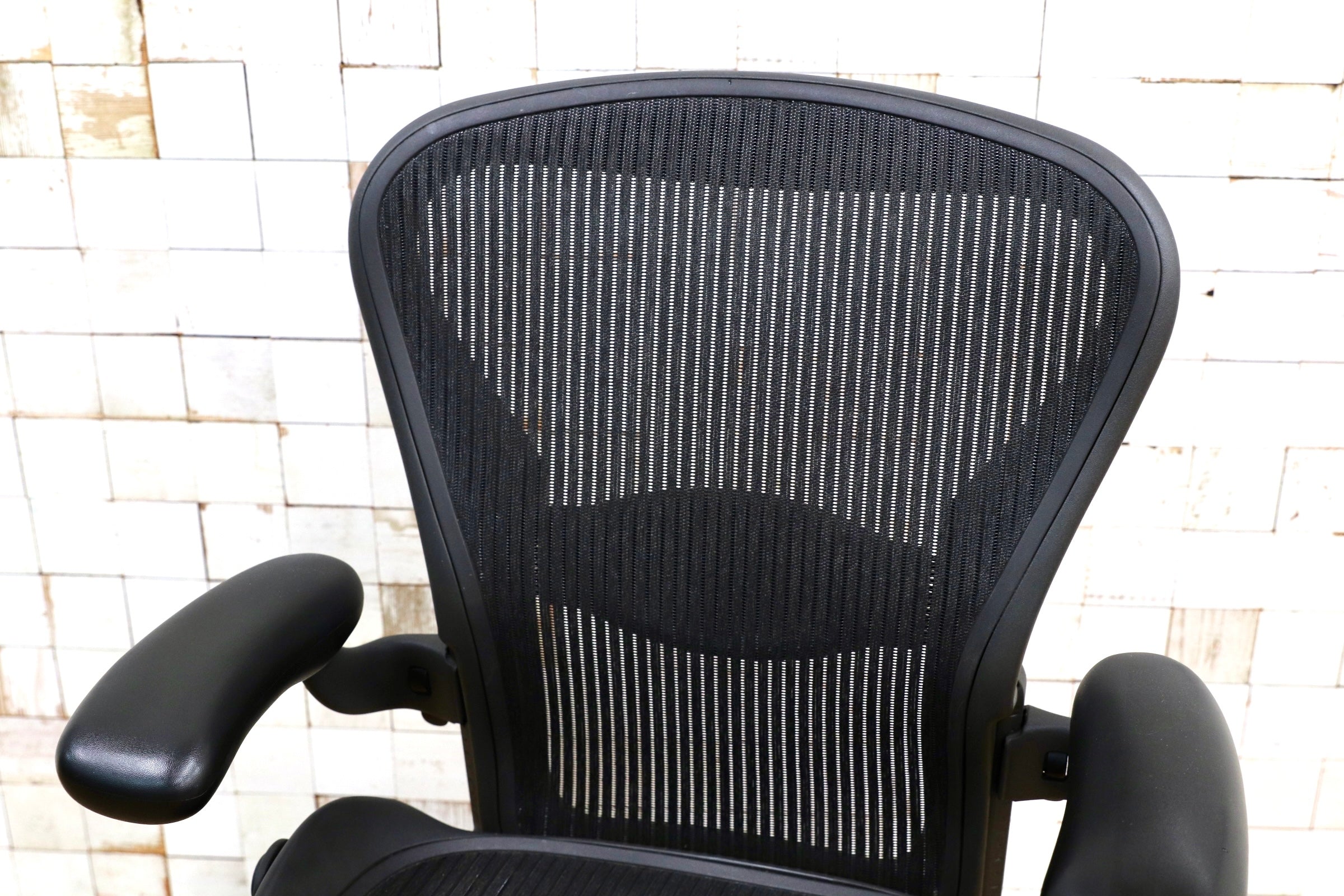 GMJK282○Herman Miller / ハーマンミラー アーロンチェア クラシック Bサイズ フル装備 ランバー メッシュ デスクチェア オフィスチェア