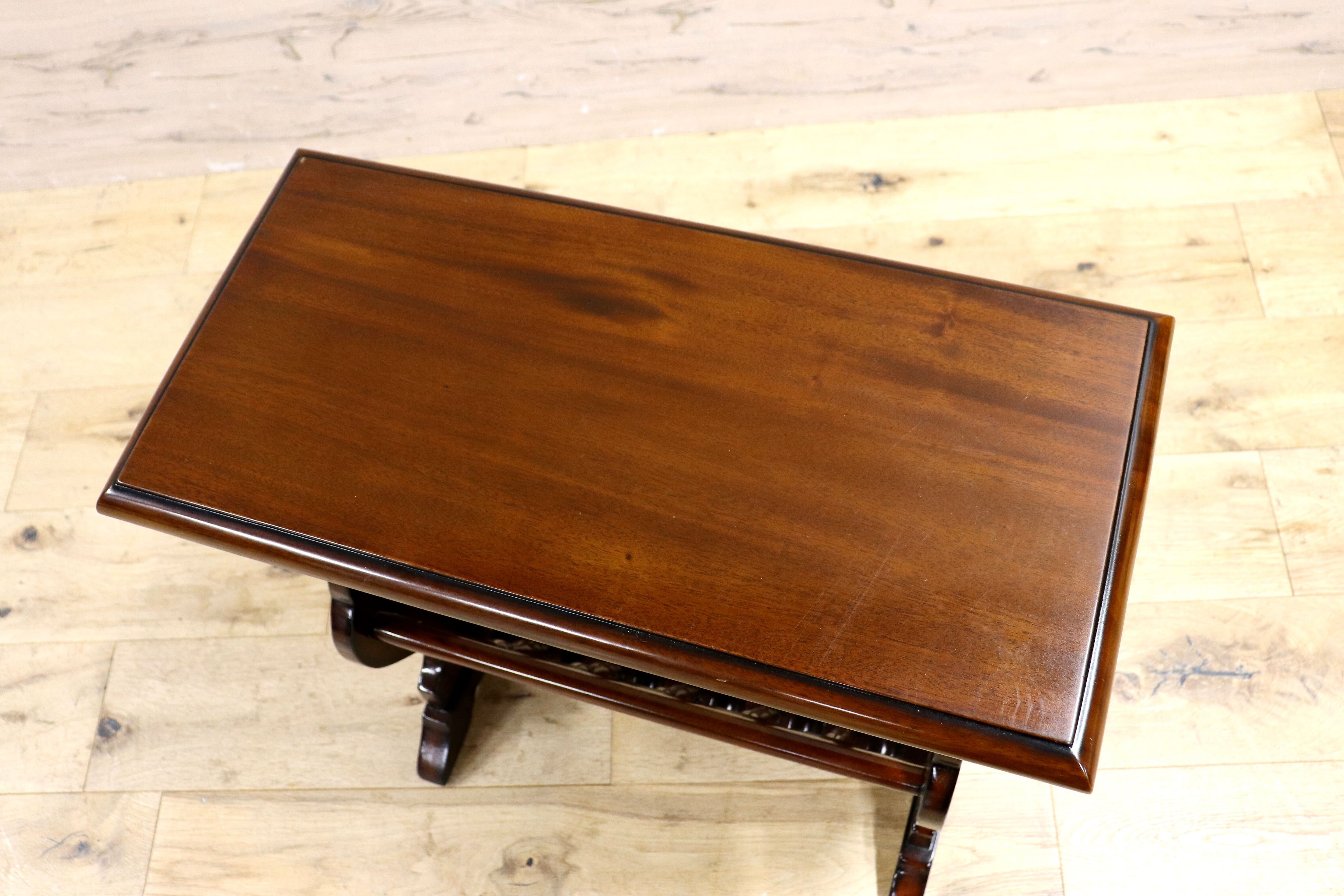 GMIK753G○クラシック マガジンラック サイドテーブル ヴィンテージ アンティーク調 ヨーロピアン 木製