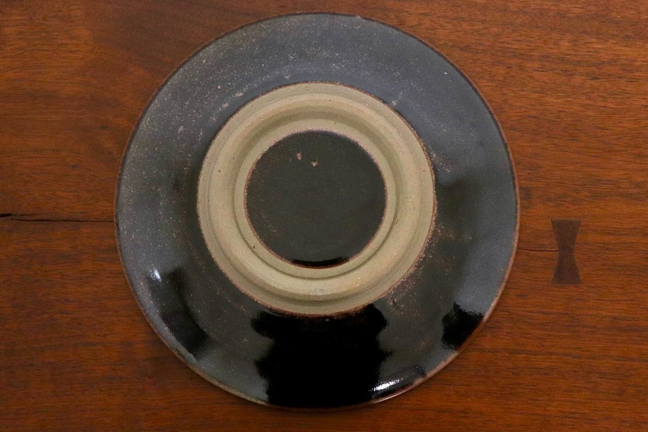 GMIO327A○陶勝窯 丹波焼 網目皿7寸 市野勝 市野勝磯 陶器 工芸品 丹波篠山 未使用