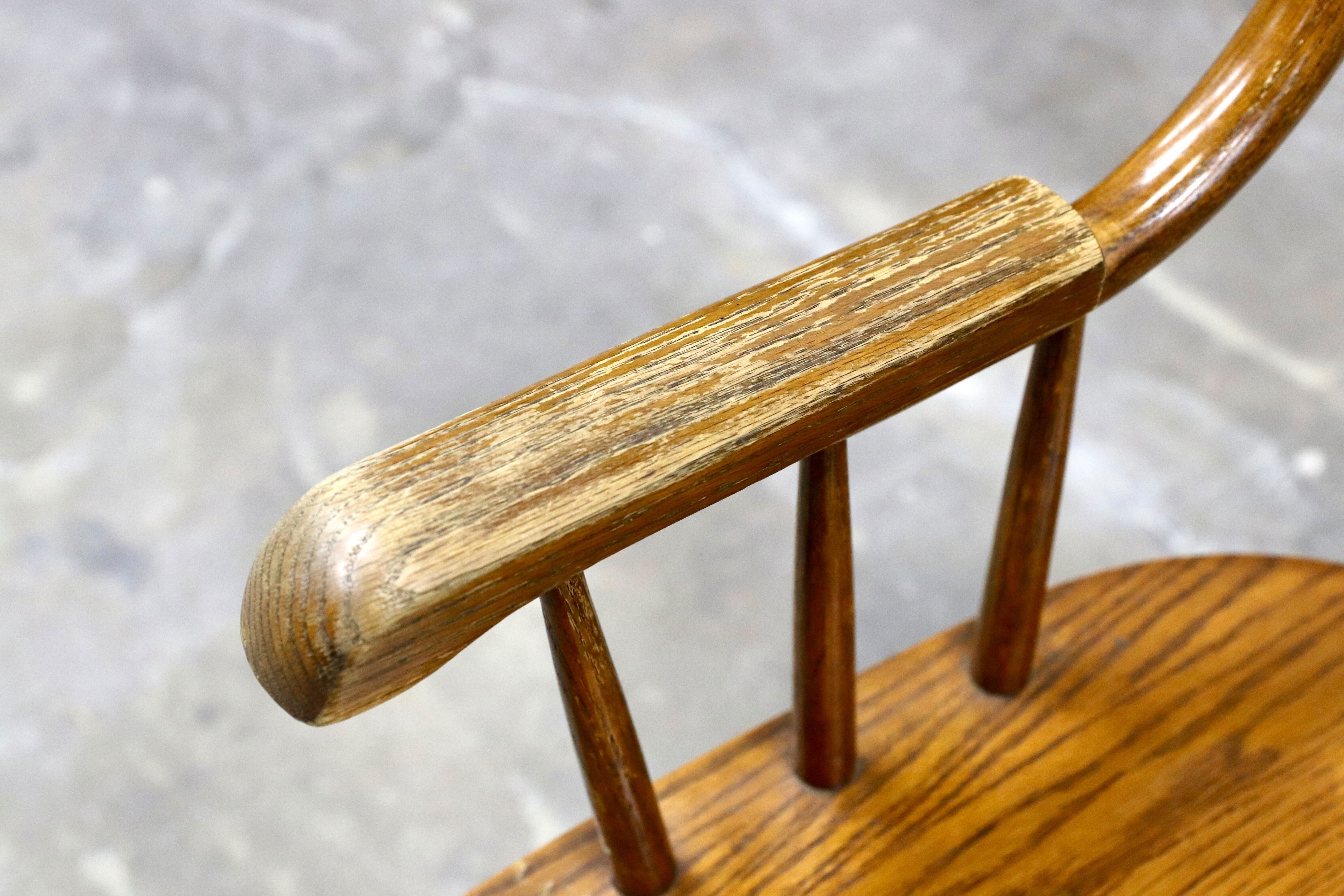 GMIK939B○SHIN-LEE / シンリー ロッキングチェア 揺り椅子 ヴィンテージ ウィンザーチェア オーク材　クラシック IDC大塚家具 稀少