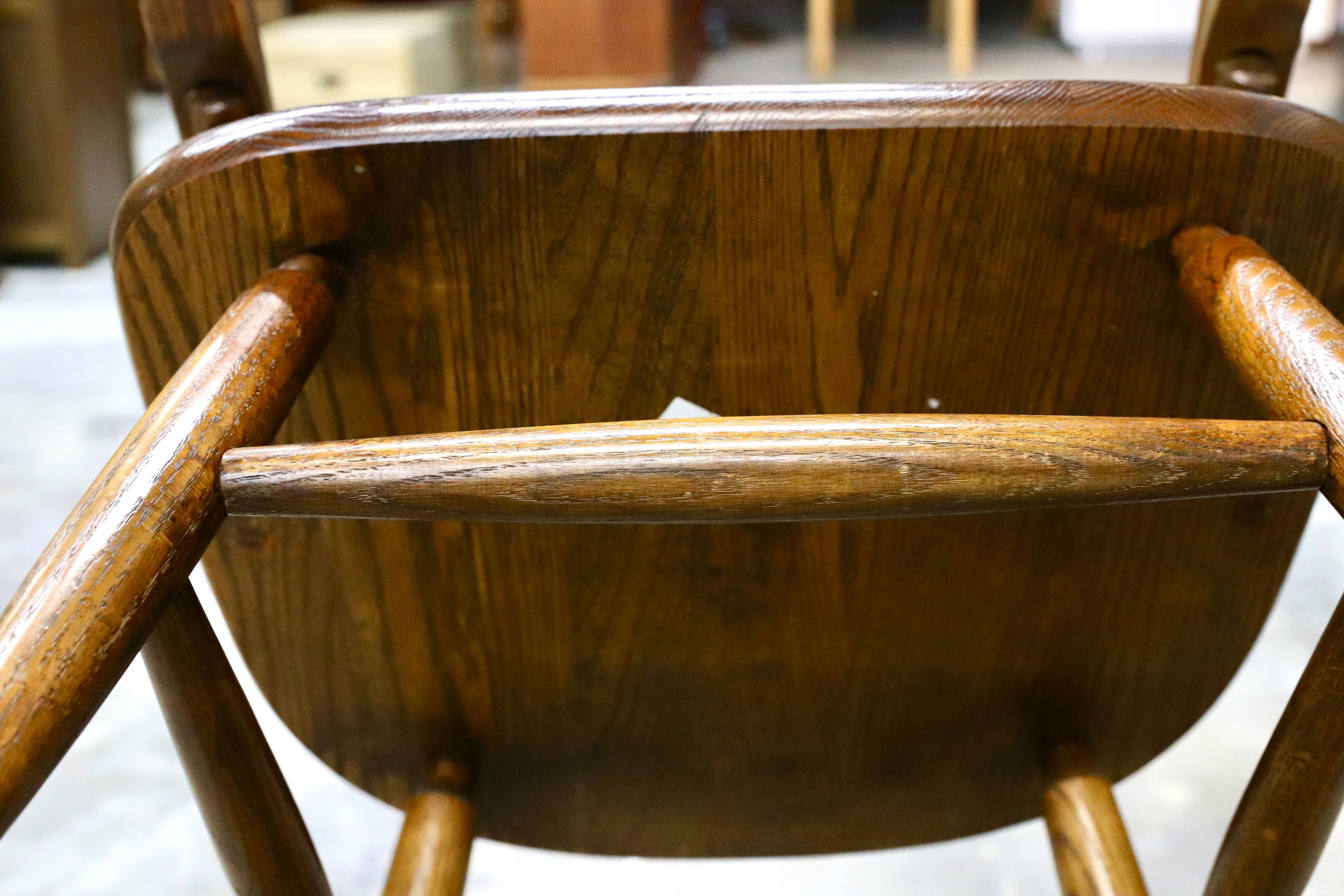 GMIK939B○SHIN-LEE / シンリー ロッキングチェア 揺り椅子 ヴィンテージ ウィンザーチェア オーク材　クラシック IDC大塚家具 稀少