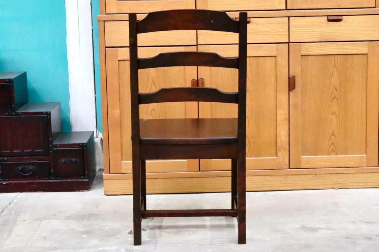 GMIS303C○北海道民芸家具 ダイニングチェア ラダーバックチェア アームレスチェア 椅子 木製 無垢材 樺材 国産家具 飛騨産業