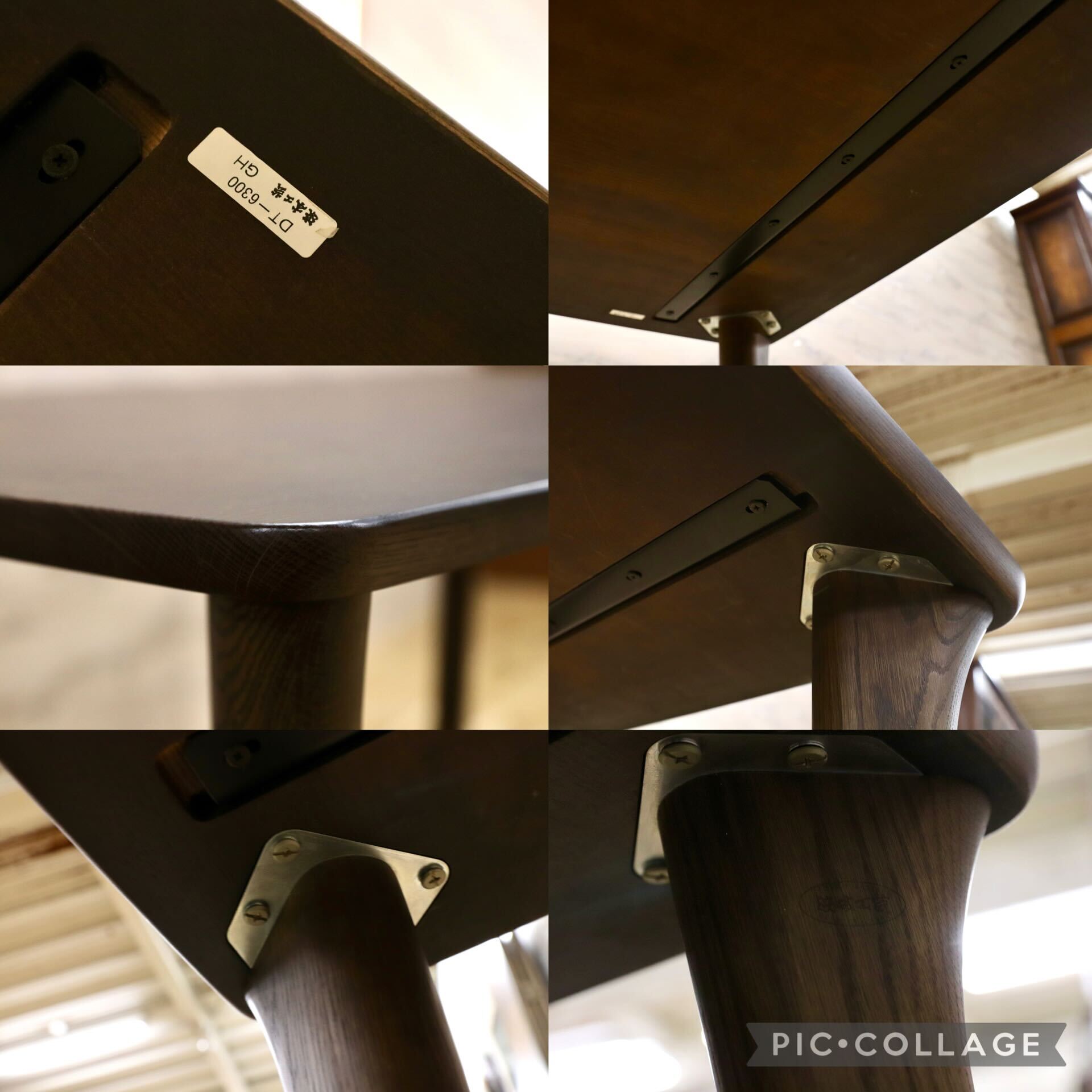 GMJH16○浜本工芸 / Hamamoto DT-6300 ダイニングテーブル ナラ材 国産クラシックモダン 定価約13万 展示品