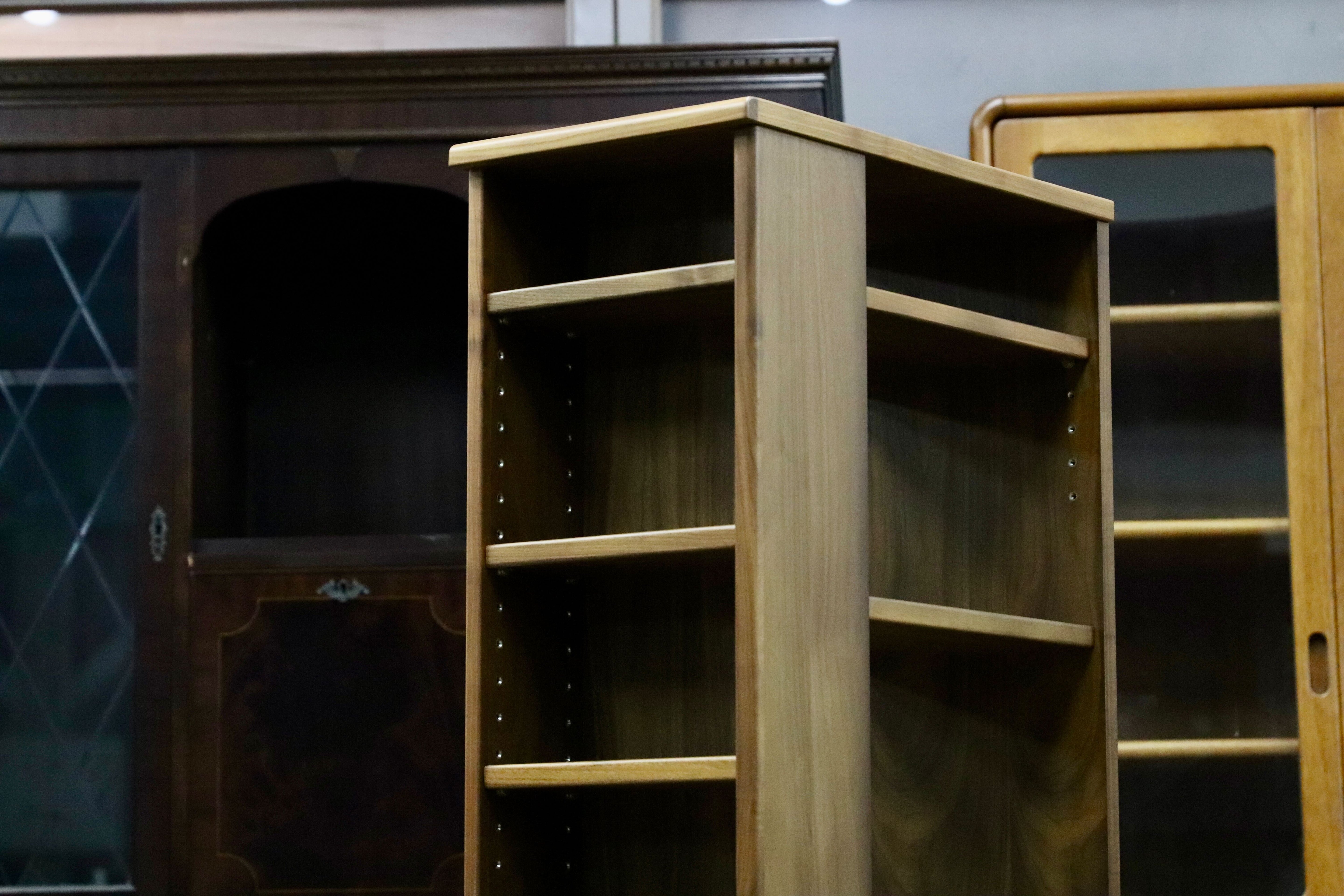 GMIH225C○起立木工 / KIRITSU FURNITURE ウォールナット デスクサイドラック 本棚 ブックシェルフ 棚 オープンシェルフ 北欧モダン