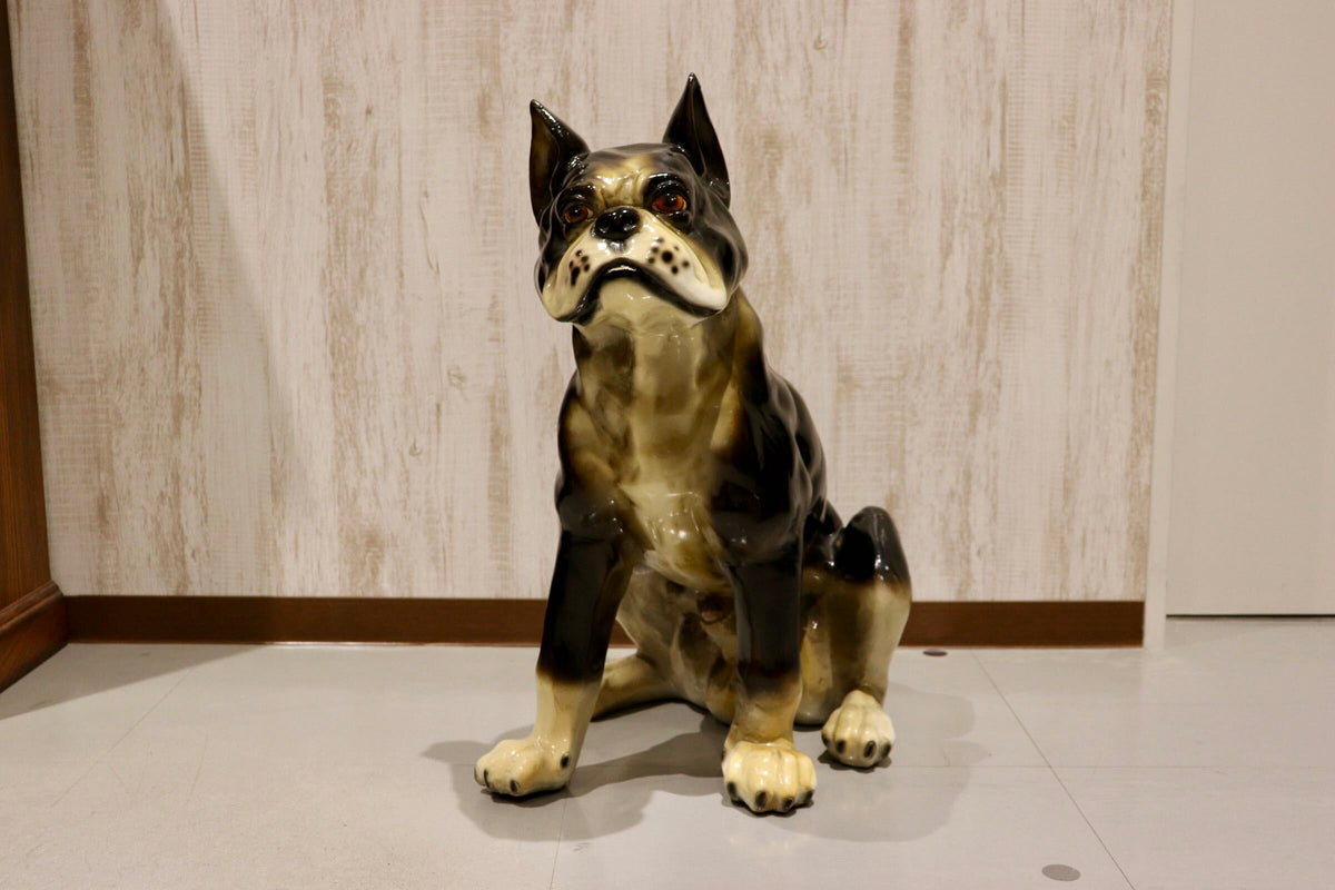 GMJS360◯ヴィンテージ 犬 オブジェ 置物 インテリア ブルドッグ系