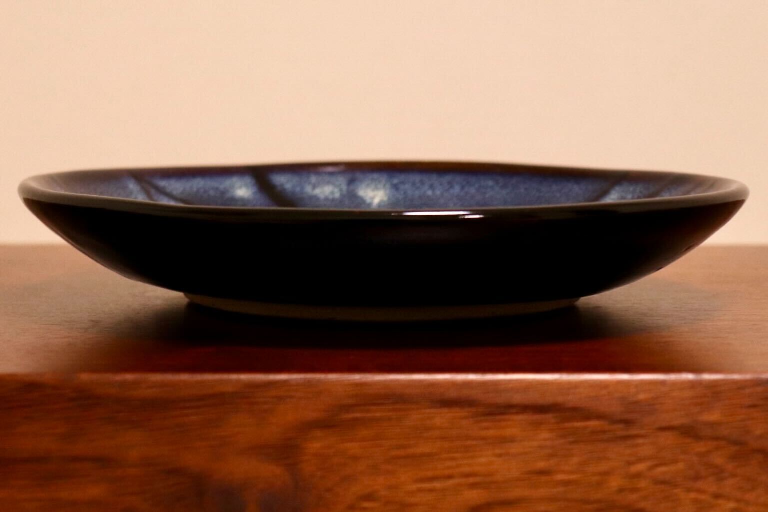 GMIO327C○陶勝窯 丹波焼 網目皿7寸 市野勝 市野勝磯 陶器 工芸品 丹波篠山 未使用