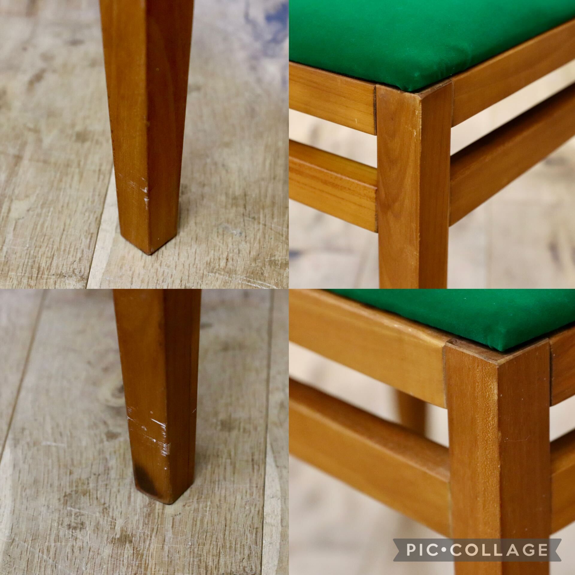 GMIK487○SCANTEAK / スキャンティーク フットスツール スツール チェア 椅子 チーク材 北欧スタイル 廃番 張替え品