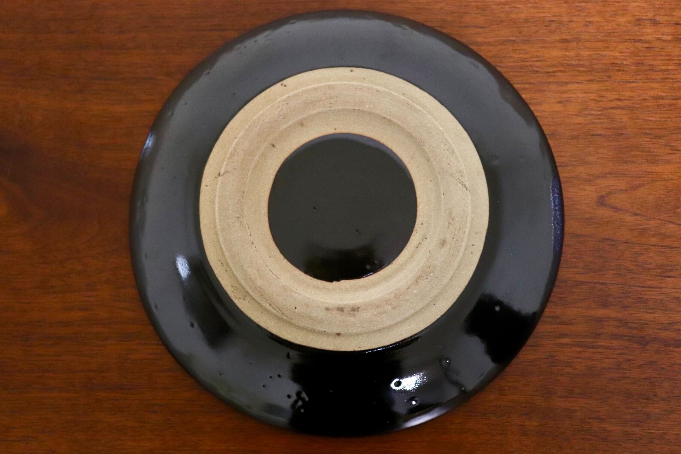 GMIO327C○陶勝窯 丹波焼 網目皿7寸 市野勝 市野勝磯 陶器 工芸品 丹波篠山 未使用