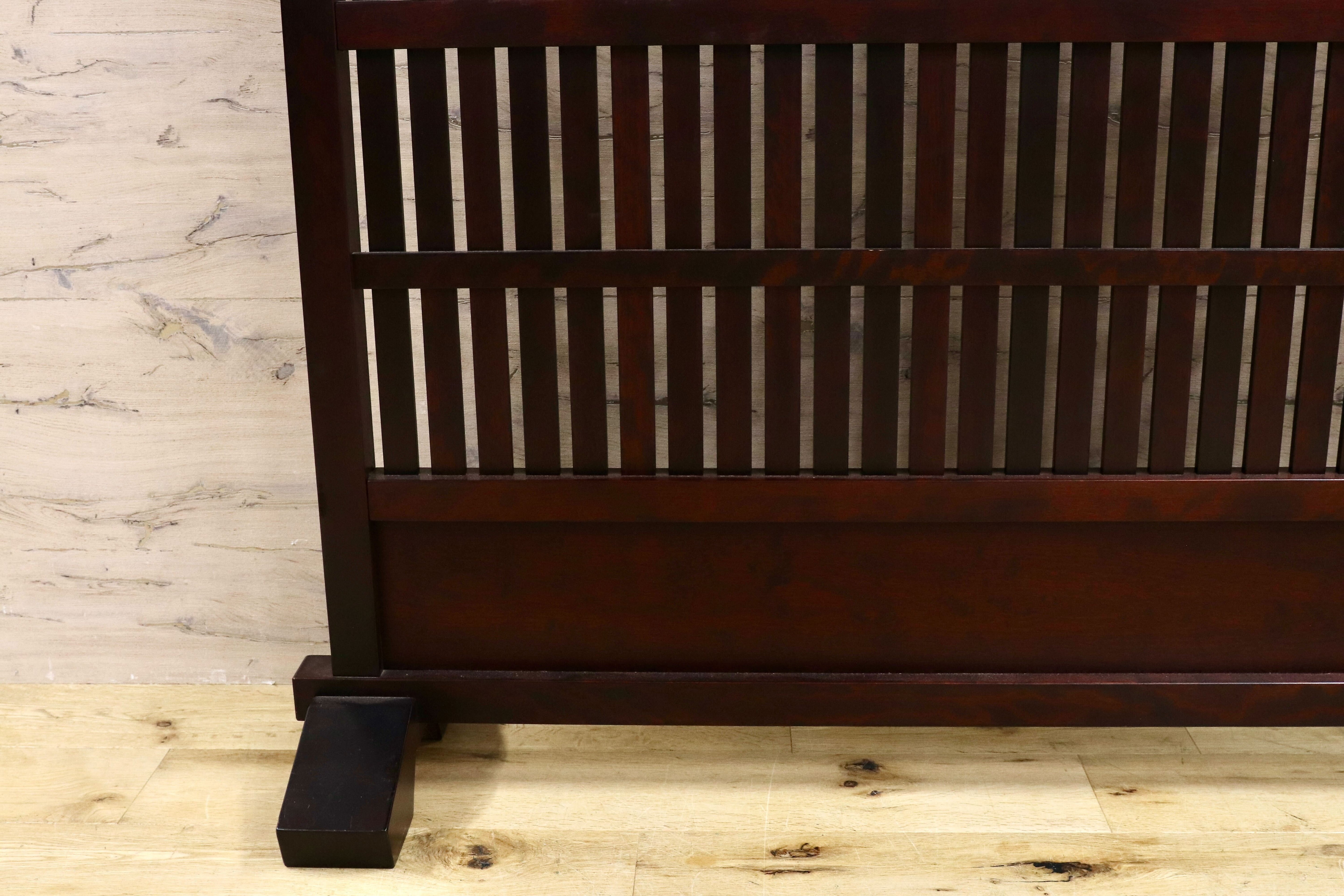 GMHS354○衝立 パーテーション 和室 座敷 仕切り板 民藝 民芸調 検）北海道民芸 九州民芸 松本民芸