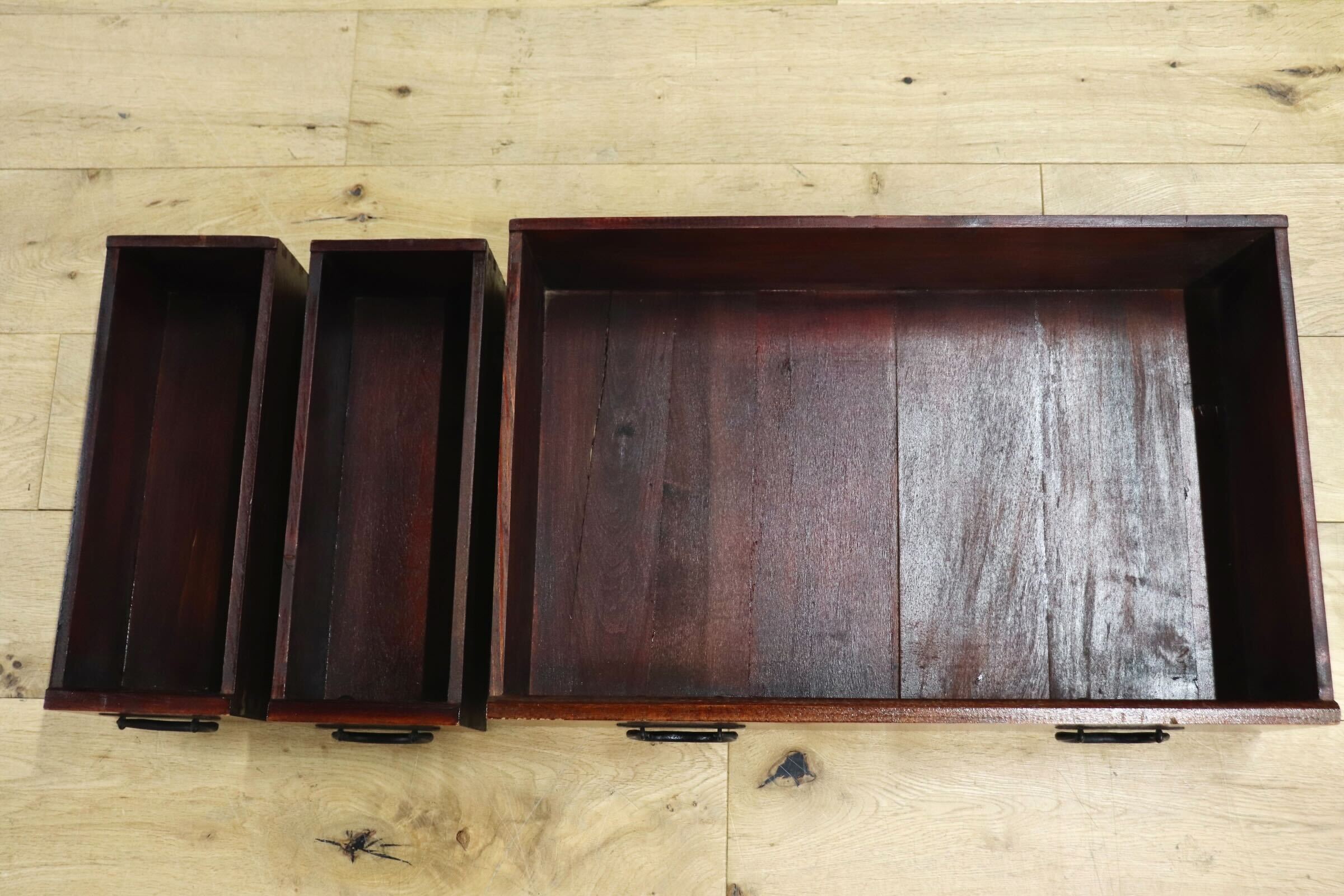 GMIK778○車箪笥 チェスト 整理箪笥 和モダン 古民家 レトロ 和家具 収納 引き出し 戸棚 アンティーク ヴィンテージ