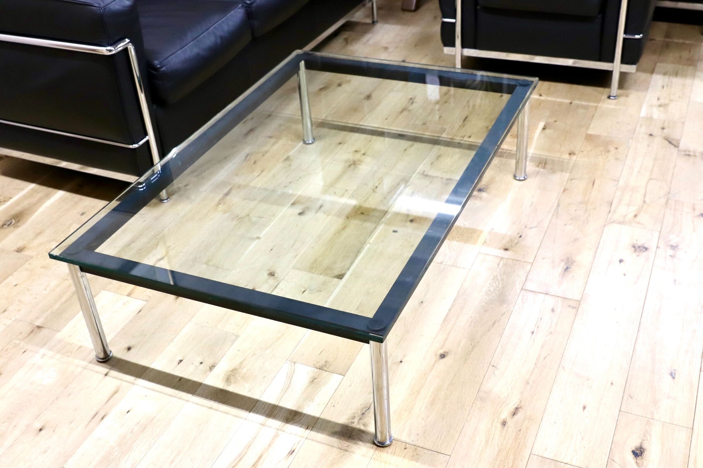 GMIS554D○Cassina / カッシーナ 10 TABLE EN TUBE センターテーブル リビングテーブル ガラステーブル 応接机 定価67.1万 展示品