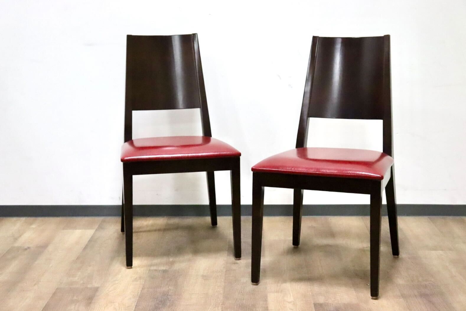 GMHH21C○CRES ダイニングチェア 椅子 2脚セット 合皮 食卓椅子 木製