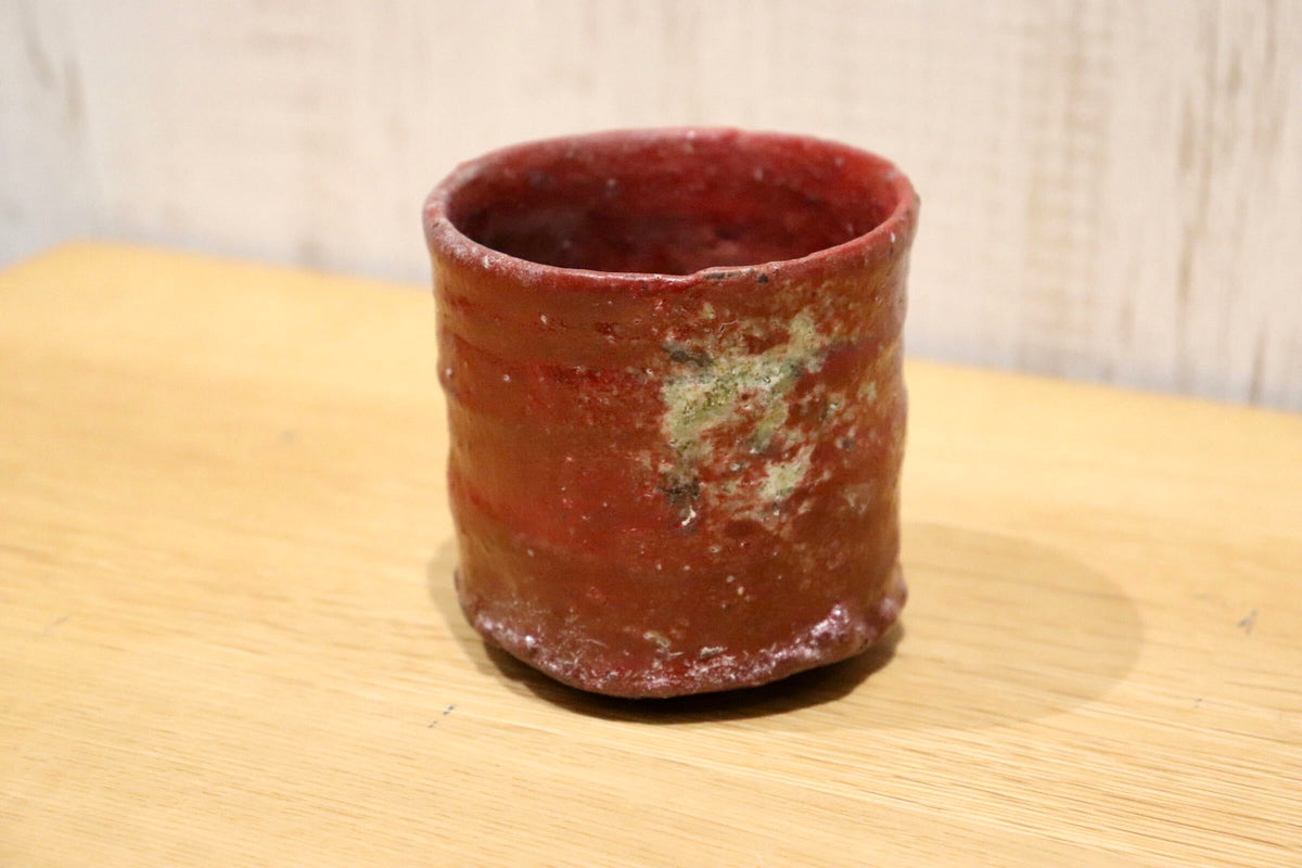 GMIO203B◯丹文窯 丹波焼 赤丹波 陶磁器 茶器 酒器 湯呑 伝統工芸 丹波篠山 未使用