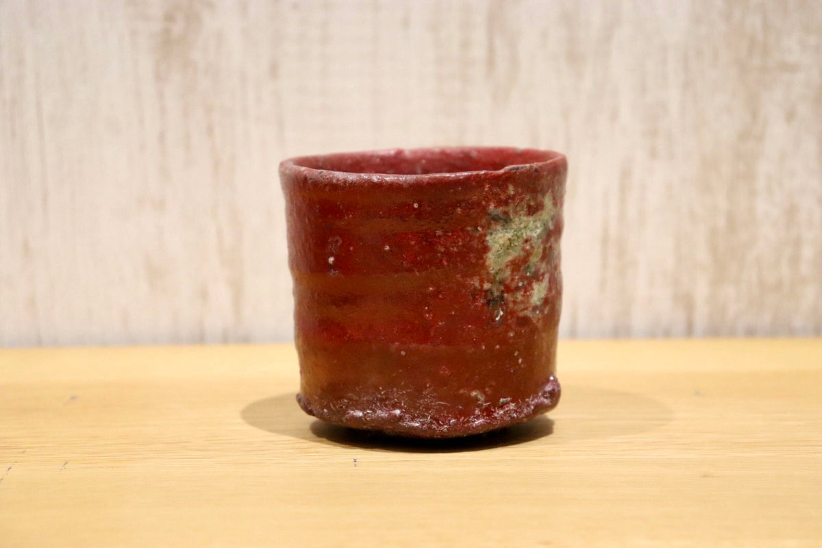 GMIO203B◯丹文窯 丹波焼 赤丹波 陶磁器 茶器 酒器 湯呑 伝統工芸 丹波篠山 未使用