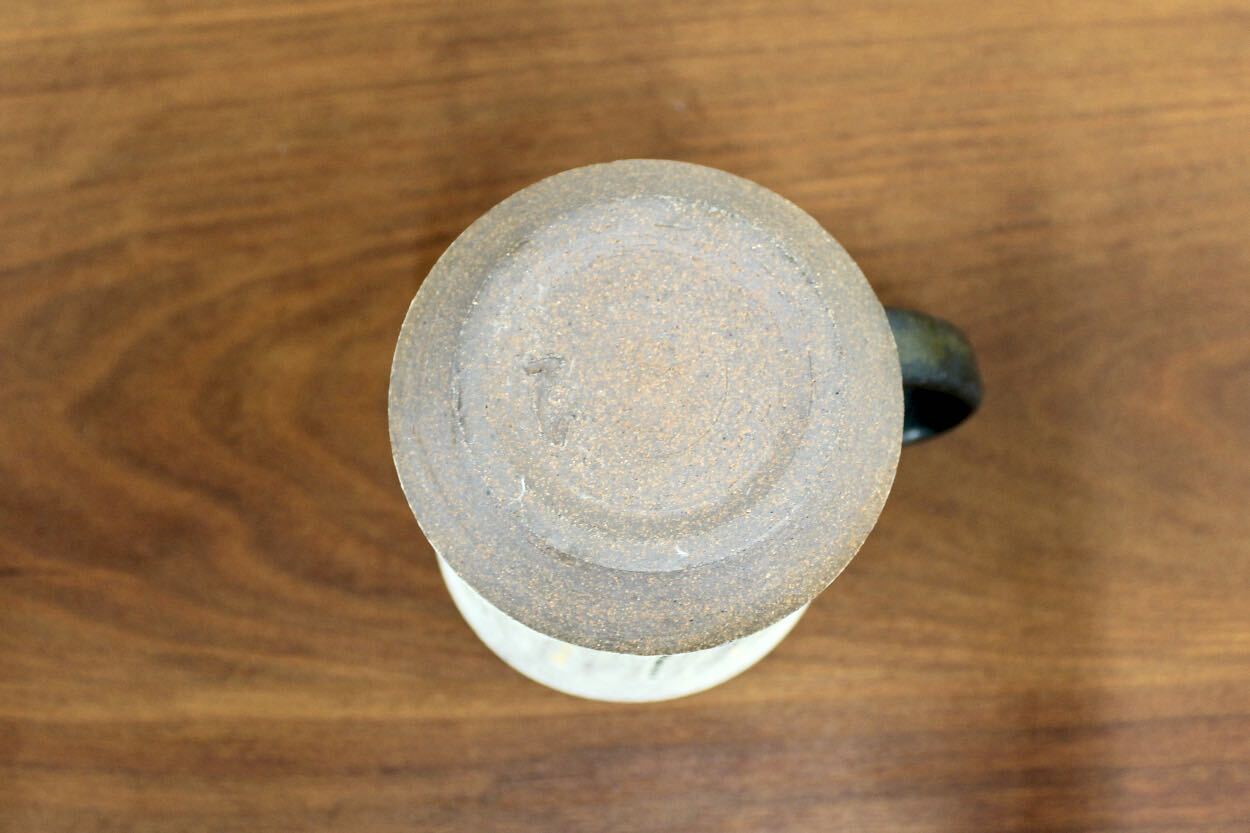 GMJO119C〇市野悟窯 市野哲次 丹波焼 彩色線象嵌 マグカップ 陶器 現代陶芸 作家物
