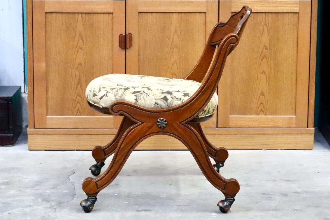 GMIK674B○DREXEL HERITAGE / ドレクセルヘリテイジ エスペラント ダイニングチェア 椅子 キャスター ヴィンテージ クラシック 定価約21万