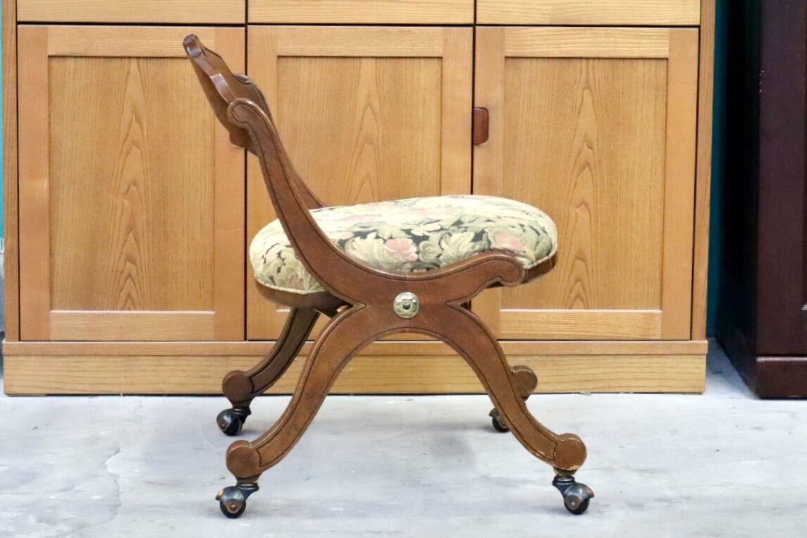 GMIK674C○DREXEL HERITAGE / ドレクセルヘリテイジ エスペラント ダイニングチェア 椅子 キャスター ヴィンテージ クラシック 定価約21万