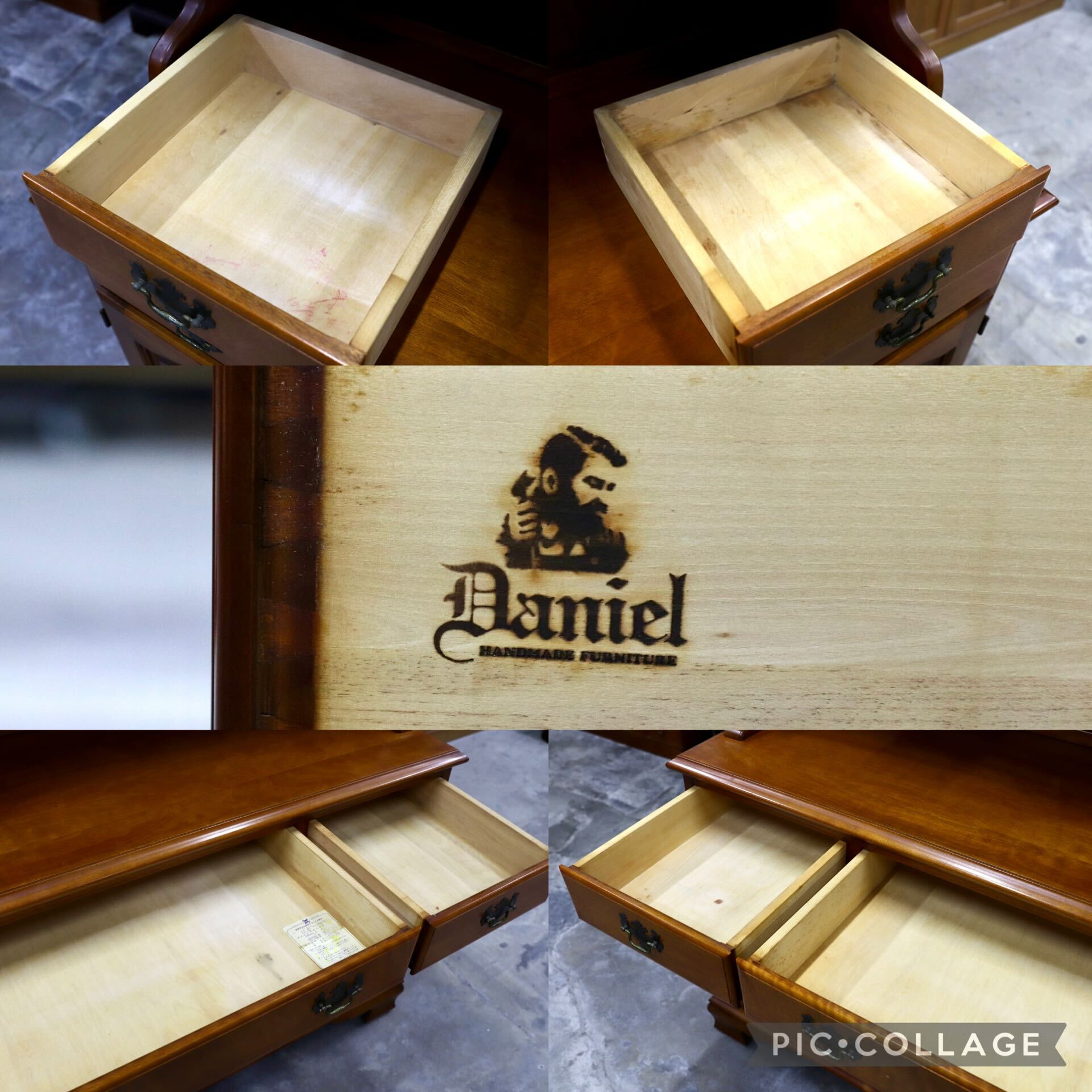 GMIK313○横浜ダニエル / Daniel 食器棚 飾り棚 キャビネット カップボード 樺桜 アーリーアメリカン クラシック 最高級 定価約140万