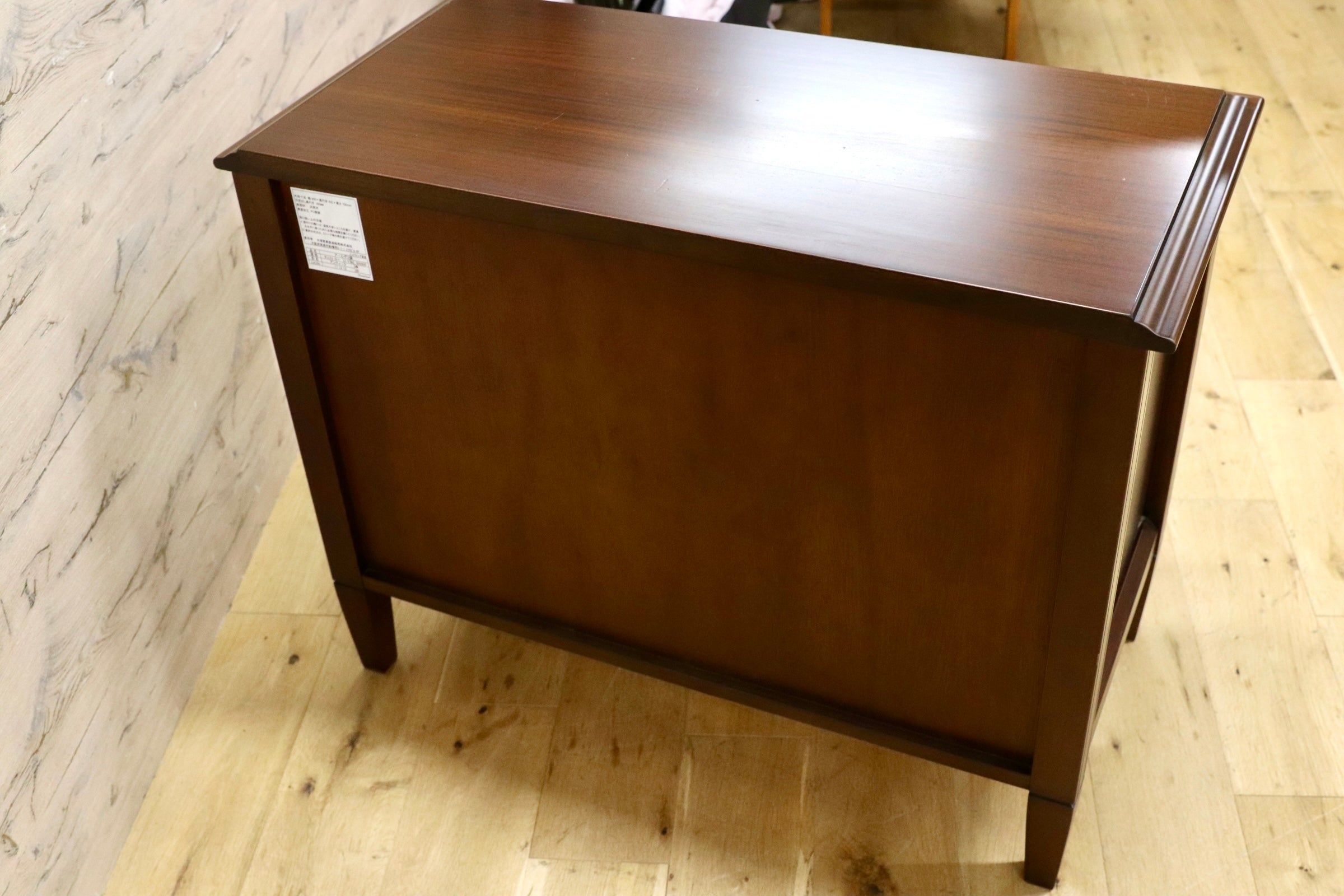 GMJK334C○WeDOStyle / ウィドゥ・スタイル（旧 大塚家具製造販売） アールデコ調 ローチェスト 整理箪笥 天然木 収納家具