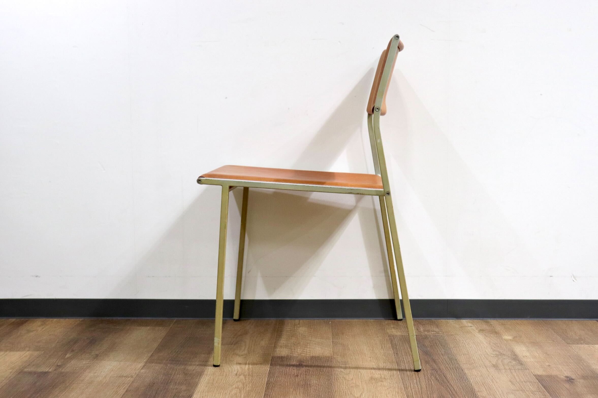 イタリア製 ヴィンテージ□fasem ファセム□本革レザー ダイニングチェア