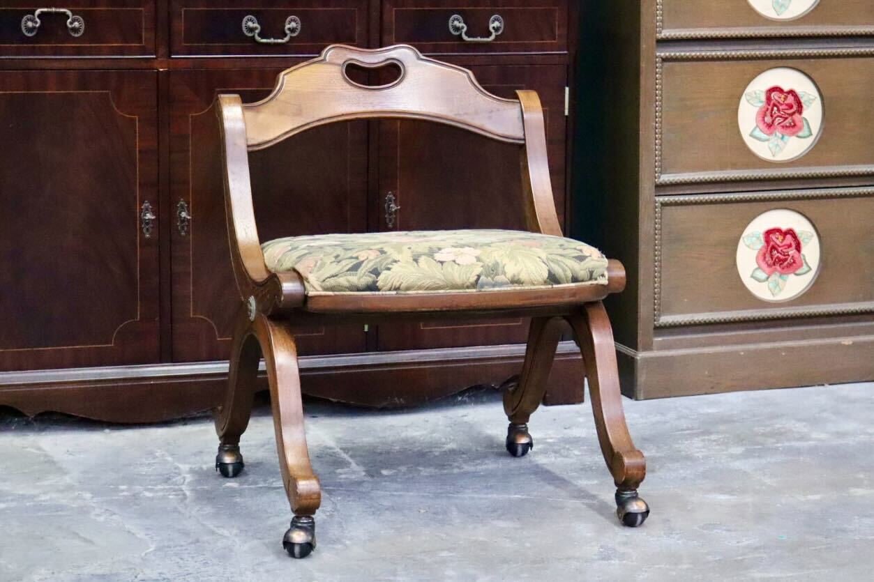 GMIK674F○DREXEL HERITAGE / ドレクセルヘリテイジ エスペラント ダイニングチェア 椅子 キャスター ヴィンテージ クラシック 定価約21万