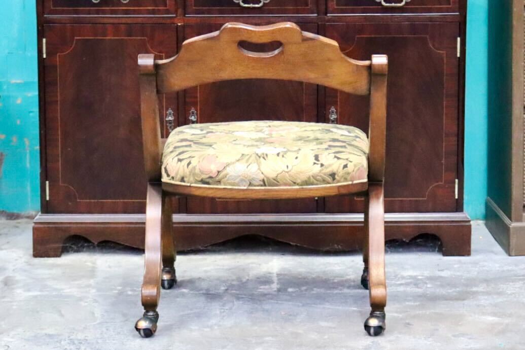 GMIK674F○DREXEL HERITAGE / ドレクセルヘリテイジ エスペラント ダイニングチェア 椅子 キャスター ヴィンテージ クラシック 定価約21万