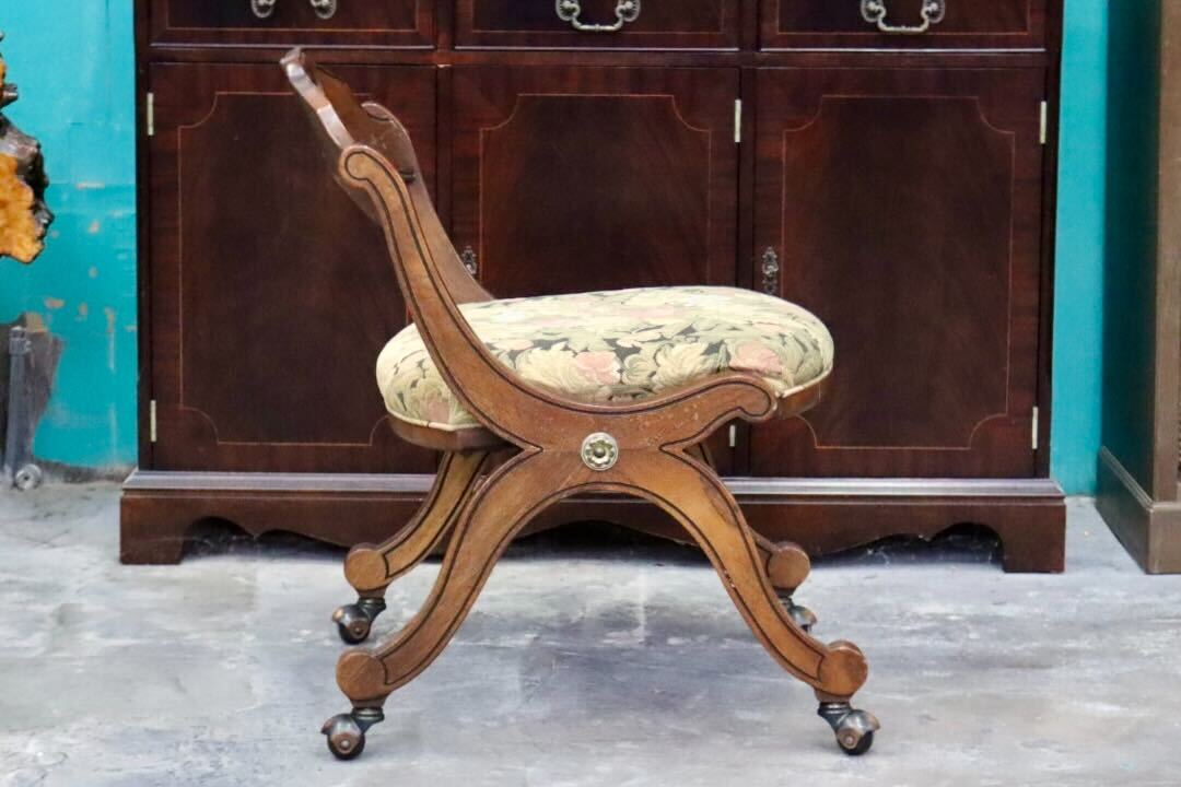 GMIK674F○DREXEL HERITAGE / ドレクセルヘリテイジ エスペラント ダイニングチェア 椅子 キャスター ヴィンテージ クラシック 定価約21万