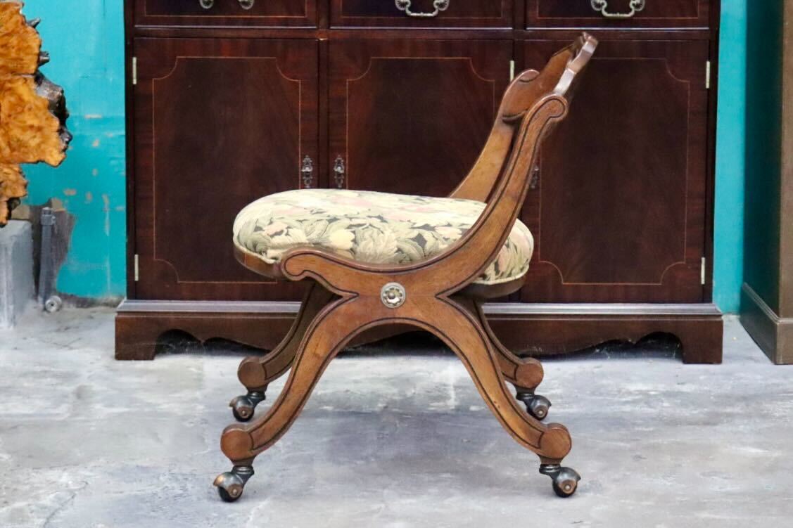 GMIK674F○DREXEL HERITAGE / ドレクセルヘリテイジ エスペラント ダイニングチェア 椅子 キャスター ヴィンテージ クラシック 定価約21万