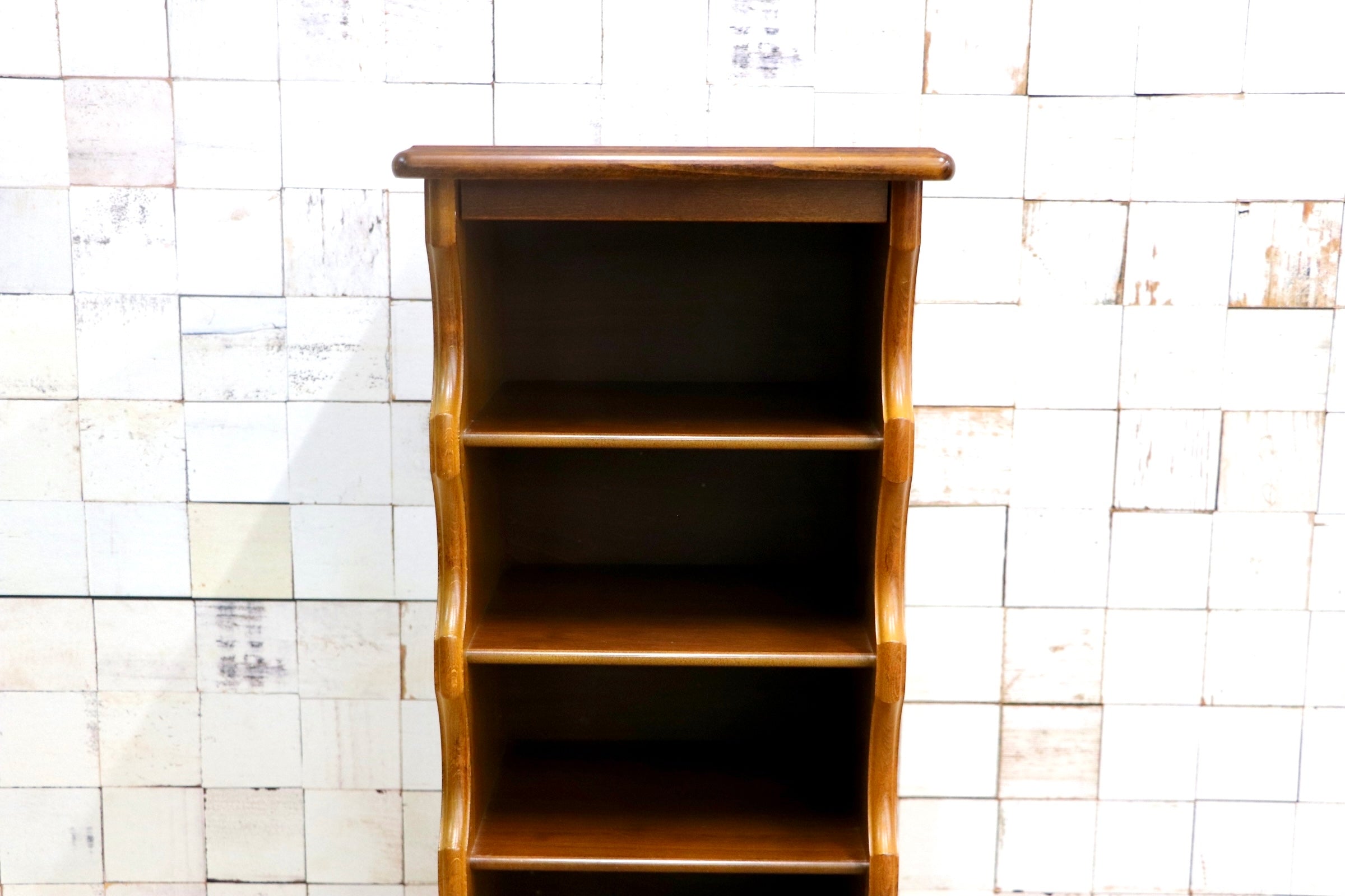 GMJS217A〇karimoku / カリモク スリッパラック シューズラック 収納ラック 玄関収納 5段 スリッパ立て 収納棚 飾り棚 レトロ 国産家具