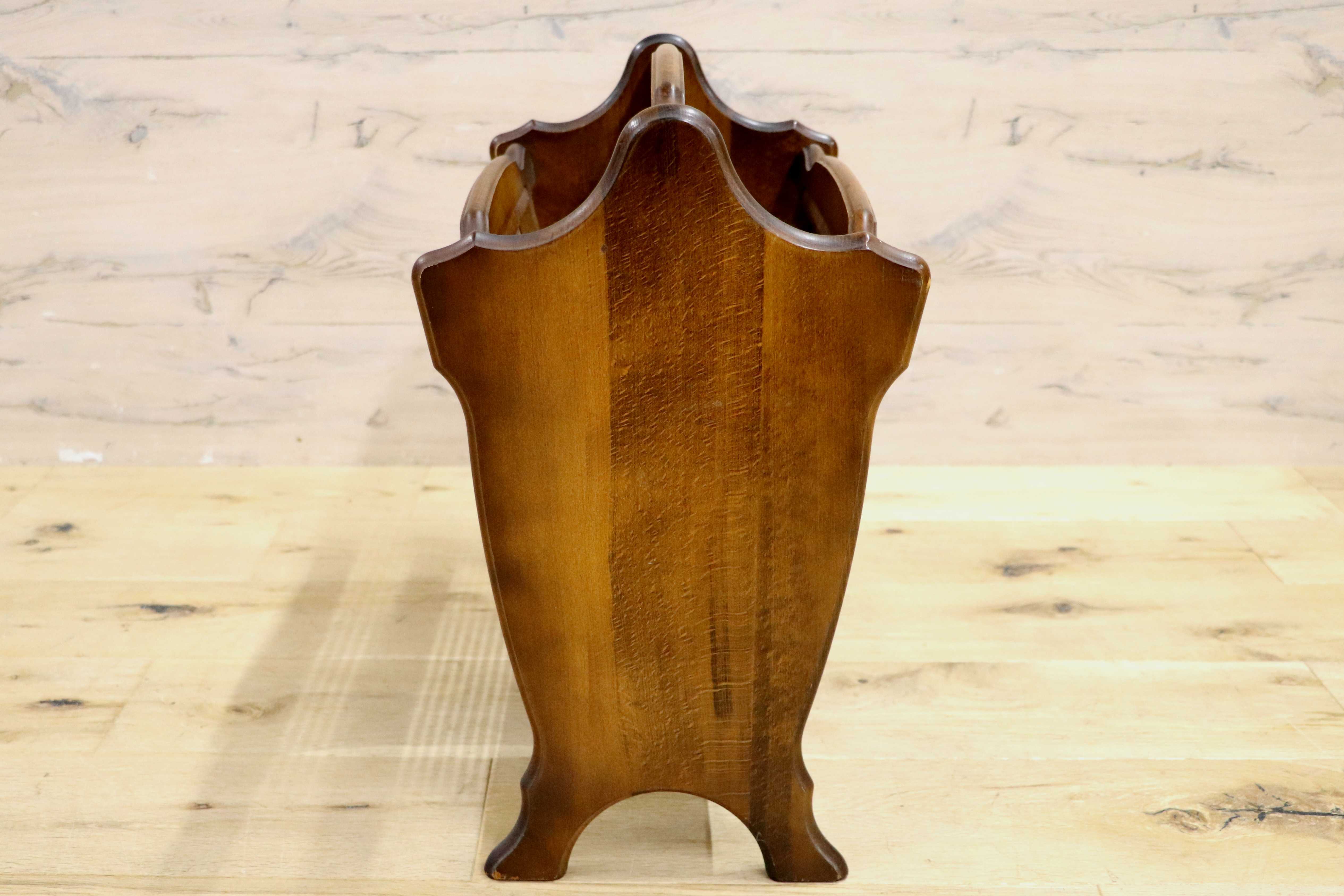 GMIH283○karimoku / カリモク コロニアル マガジンラック ブックスタンド 本棚 棚 シェルフ レトロ アンティーク インテリア スリッパ