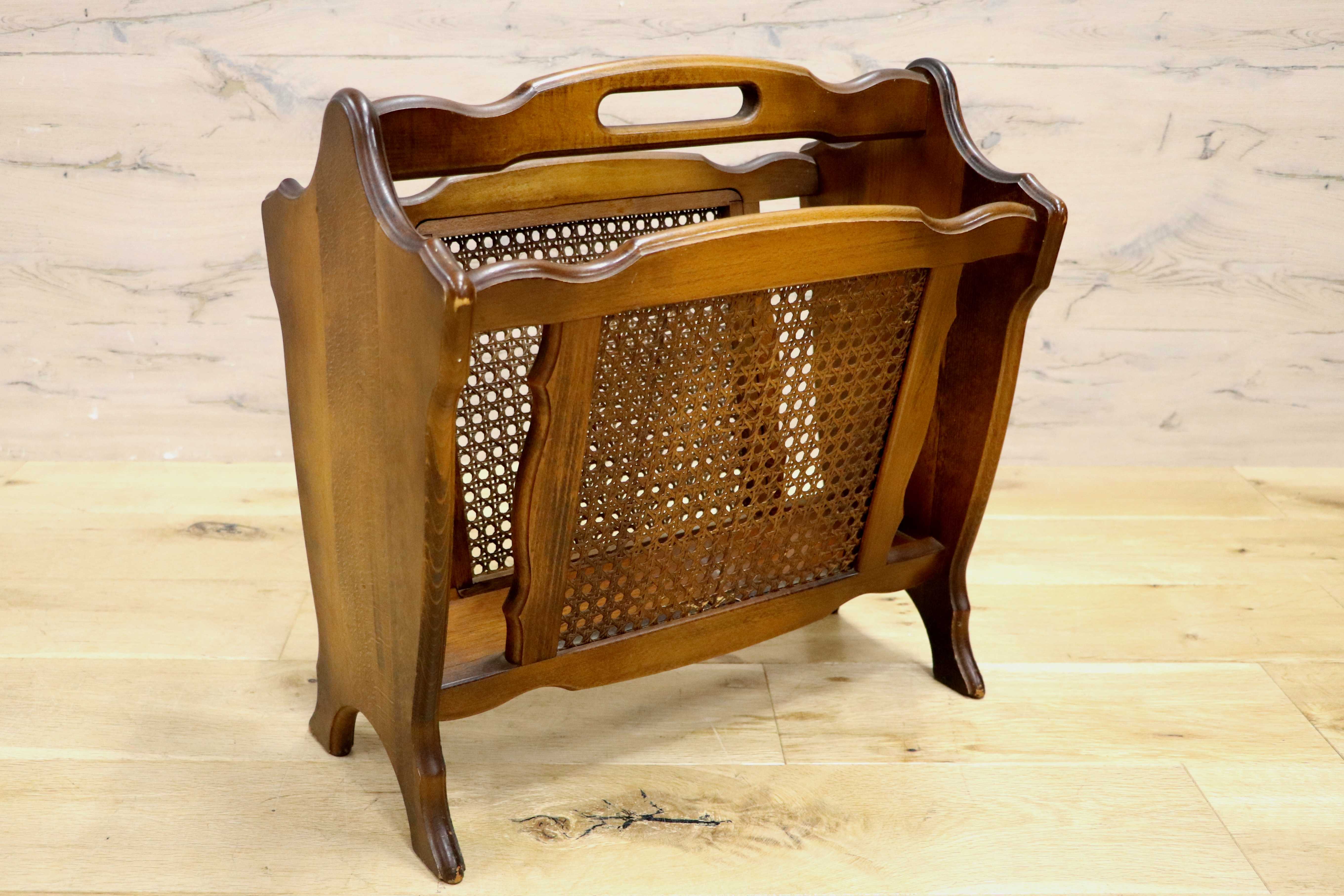 GMIH283○karimoku / カリモク コロニアル マガジンラック ブックスタンド 本棚 棚 シェルフ レトロ アンティーク インテリア スリッパ