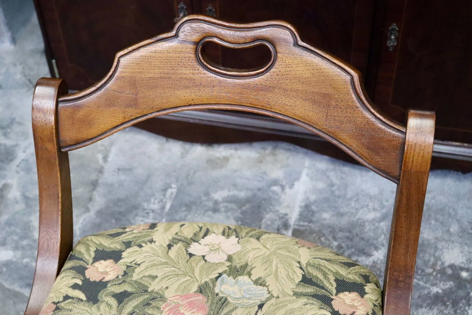 GMIK674F○DREXEL HERITAGE / ドレクセルヘリテイジ エスペラント ダイニングチェア 椅子 キャスター ヴィンテージ クラシック 定価約21万