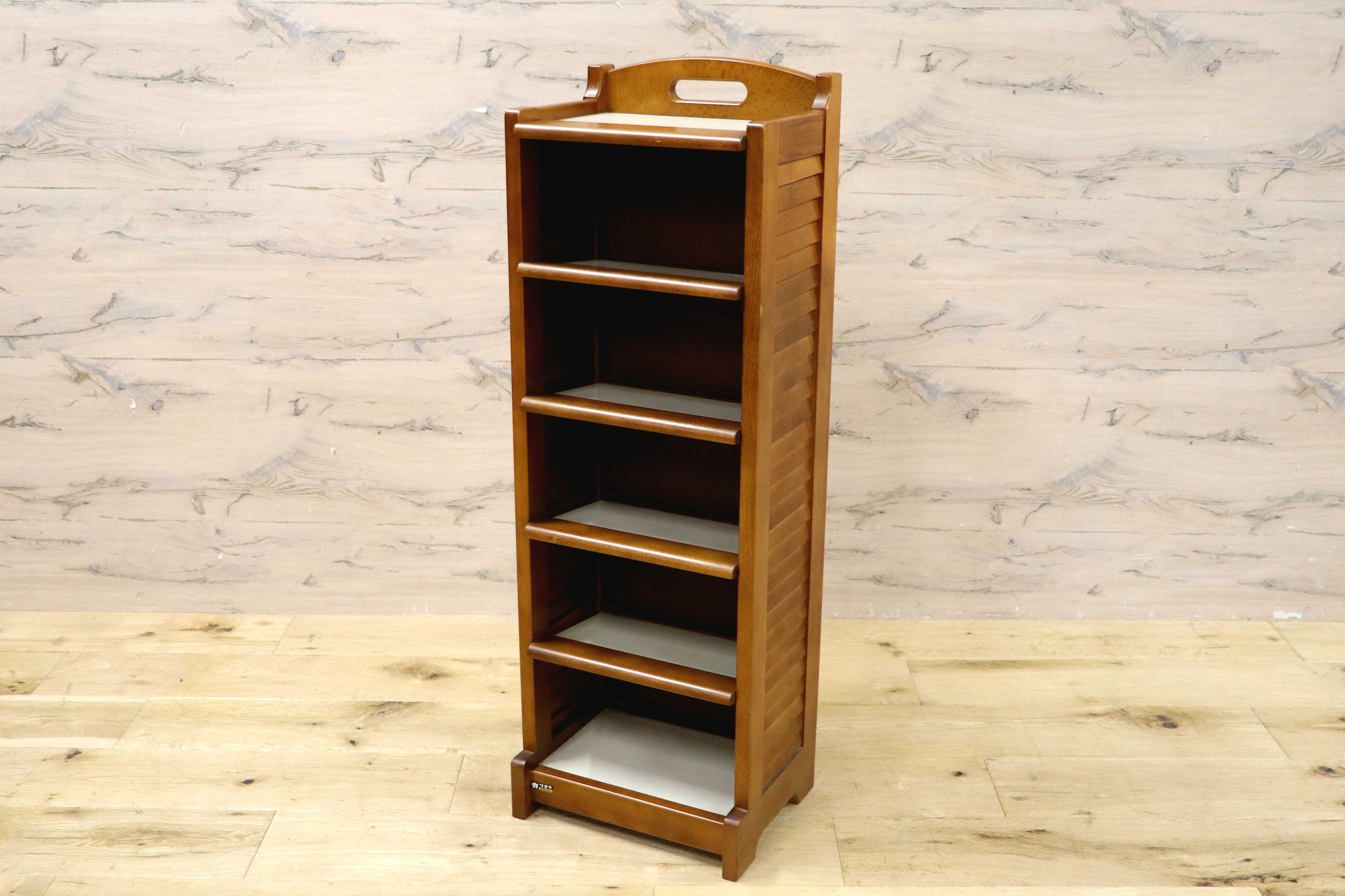 GMIH277A○Karimoku / カリモク オールドカリモク 下駄箱 シューズラック スリッパラック シェルフ ヴィンテージ 棚 ラック 木製 玄関