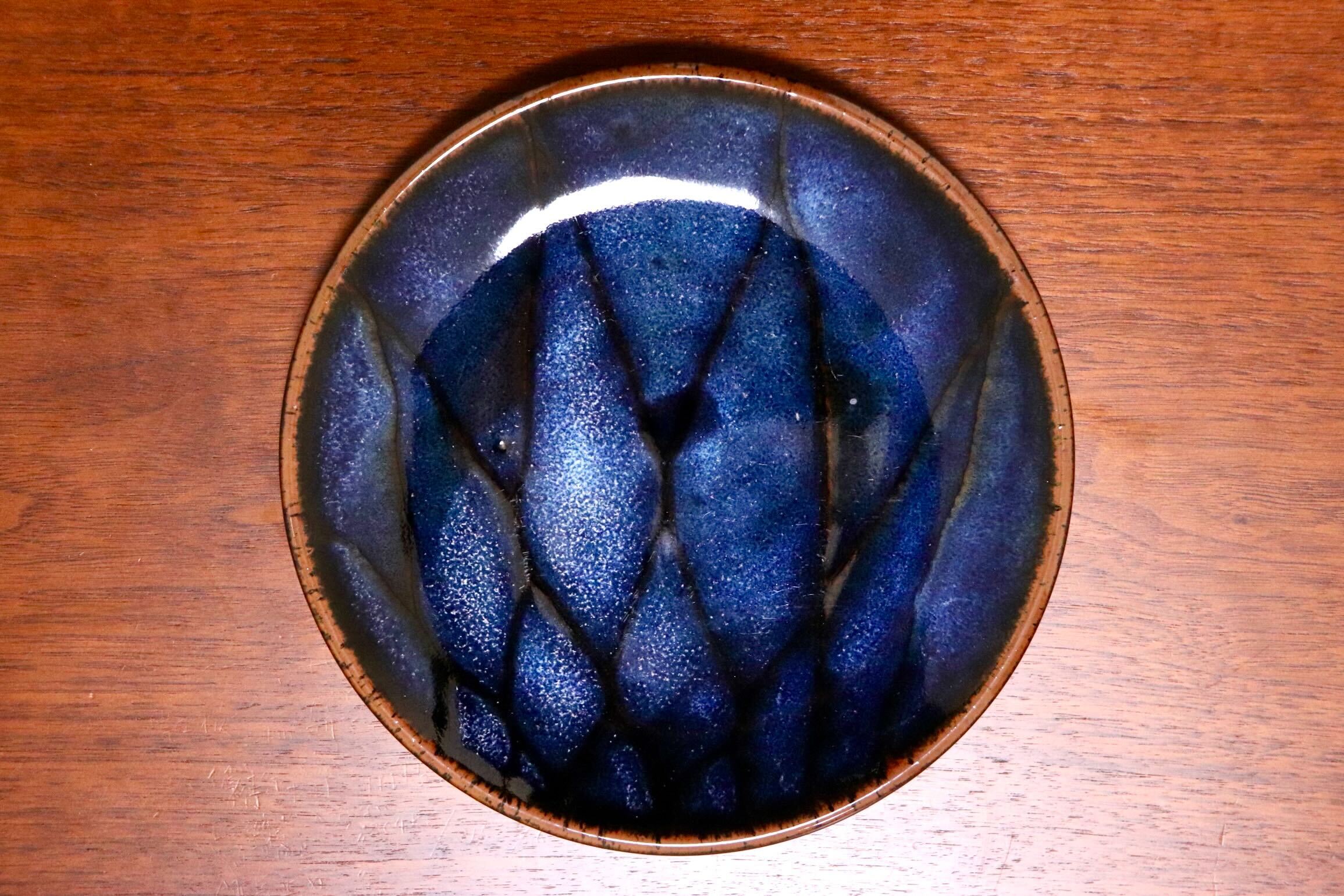 GMIO328A○陶勝窯 丹波焼 網目皿6寸 市野勝 市野勝磯 陶器 工芸品 丹波篠山 未使用