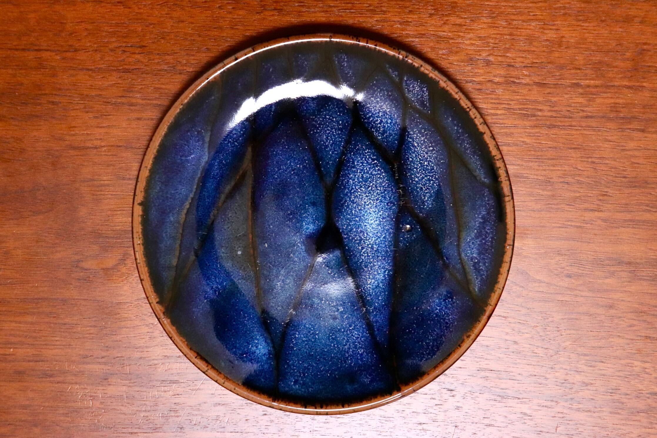 GMIO328A○陶勝窯 丹波焼 網目皿6寸 市野勝 市野勝磯 陶器 工芸品 丹波篠山 未使用