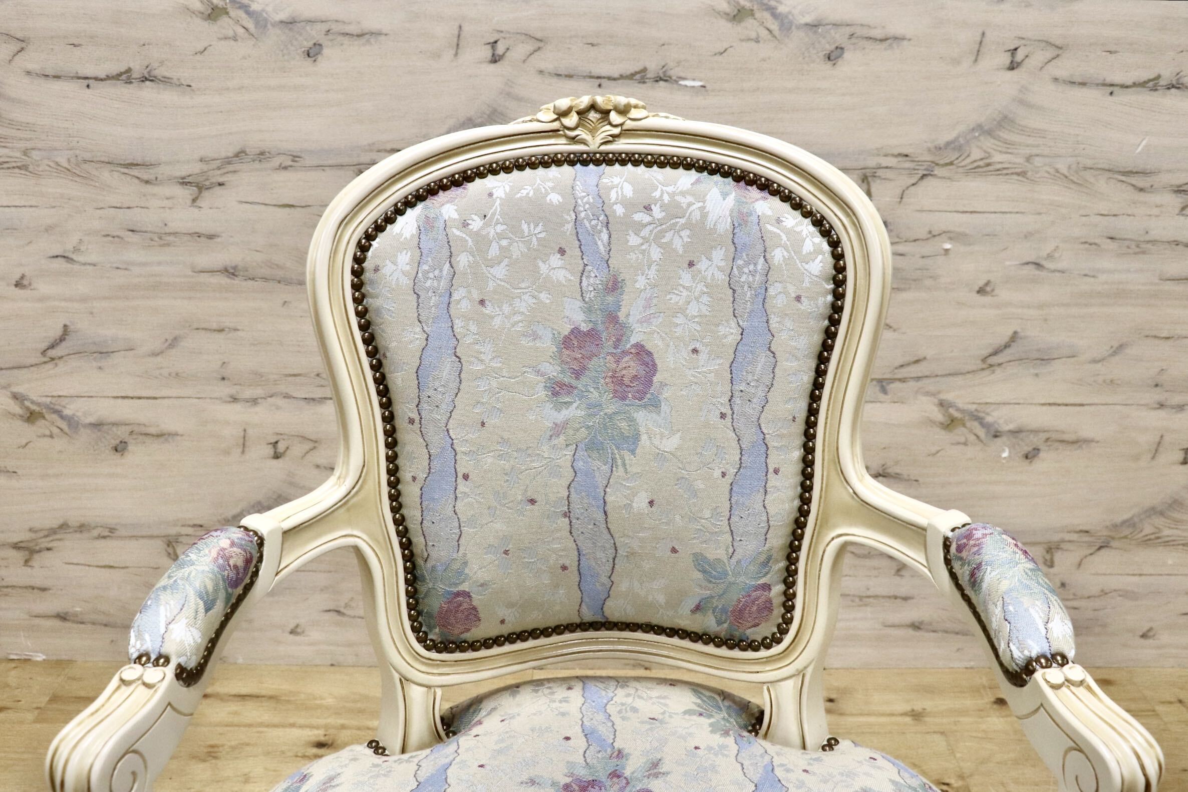 GMJS259A○domani / ドマーニ Louis XV ルイ15世 アームチェア ダイニングチェア 西洋 アンティーク カリモク最高峰 定価約25万円