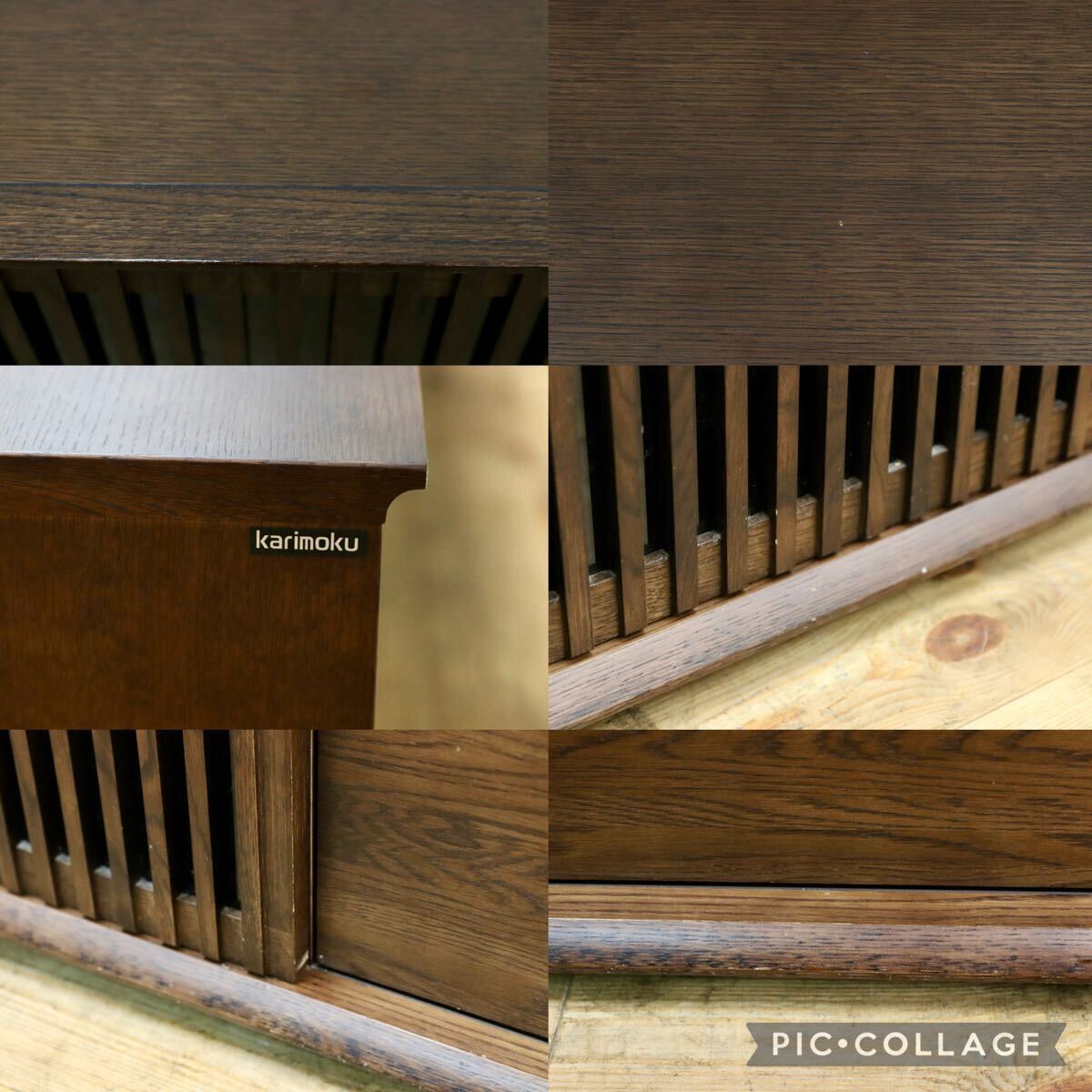 GMJH365○karimoku / カリモク家具 スライドストレージ QU6067MK テレビボード ローボード オーク材 日本製 国産家具 定価約30万