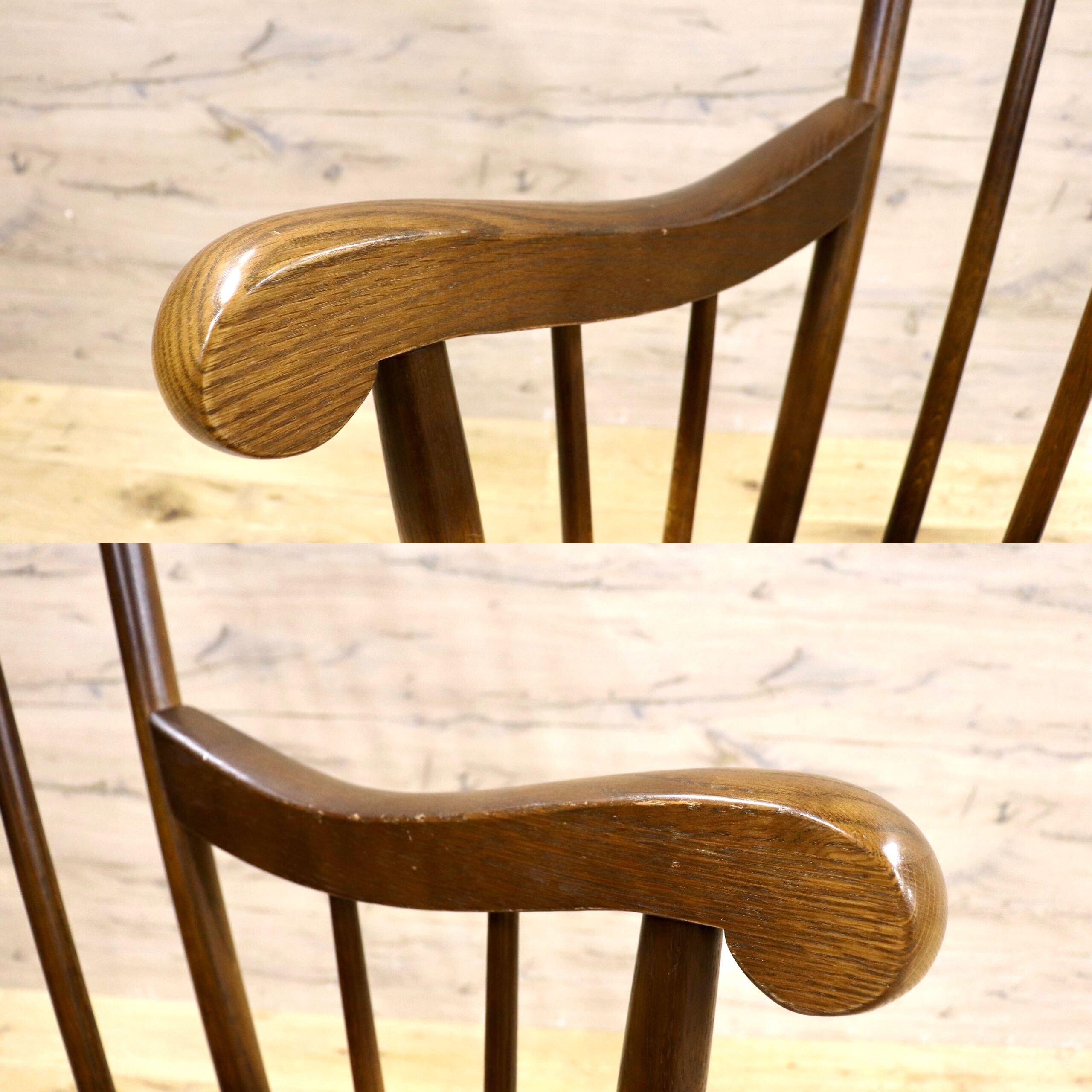 GMIS376○飛騨産業 / HIDA キツツキ 穂高 ロッキングチェア 揺り椅子 カントリー 古民家 レトロ ヴィンテージ アンティーク 無垢 木製家具