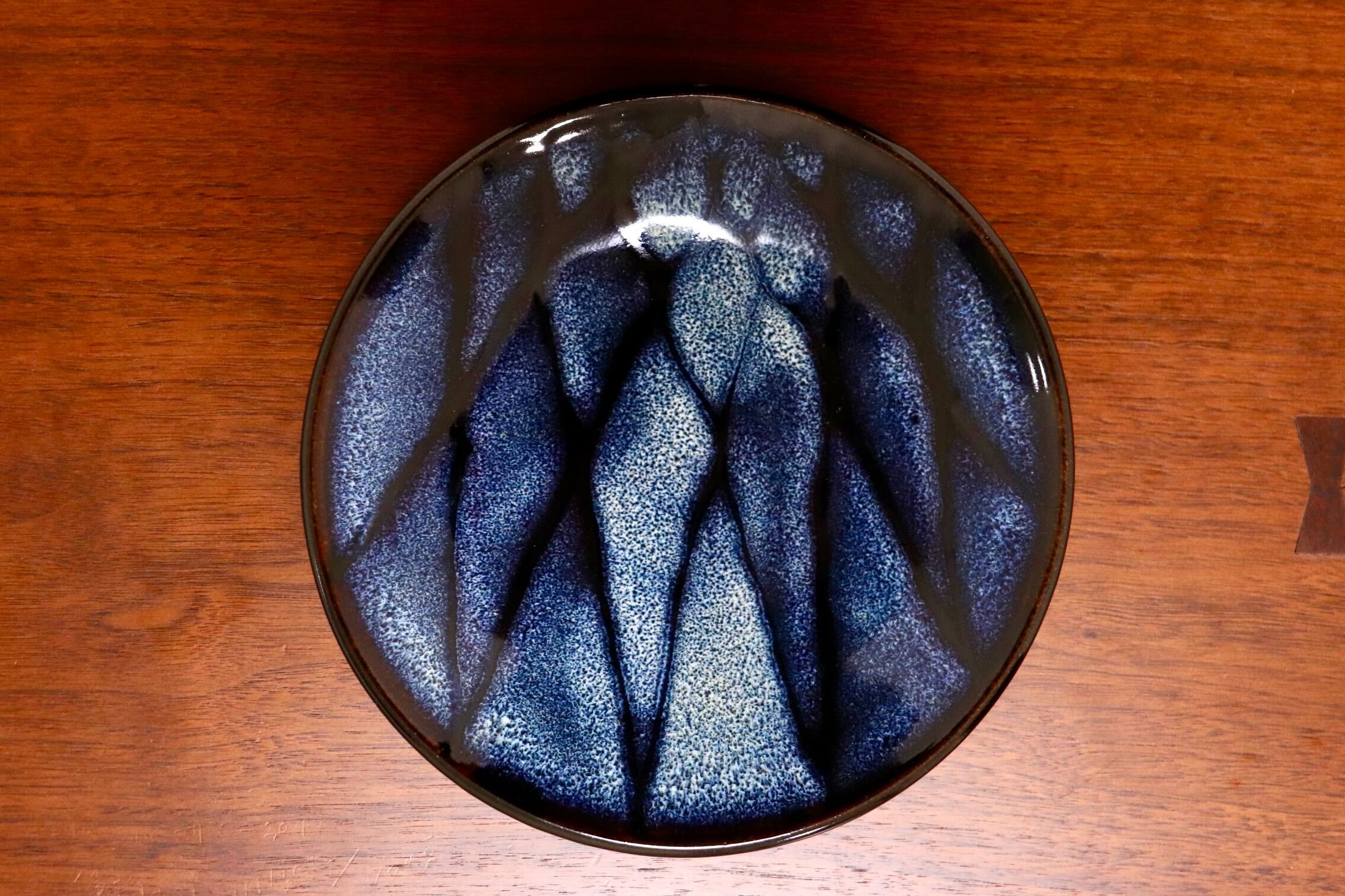 GMIO328C○陶勝窯 丹波焼 網目皿6寸 市野勝 市野勝磯 陶器 工芸品 丹波篠山 未使用